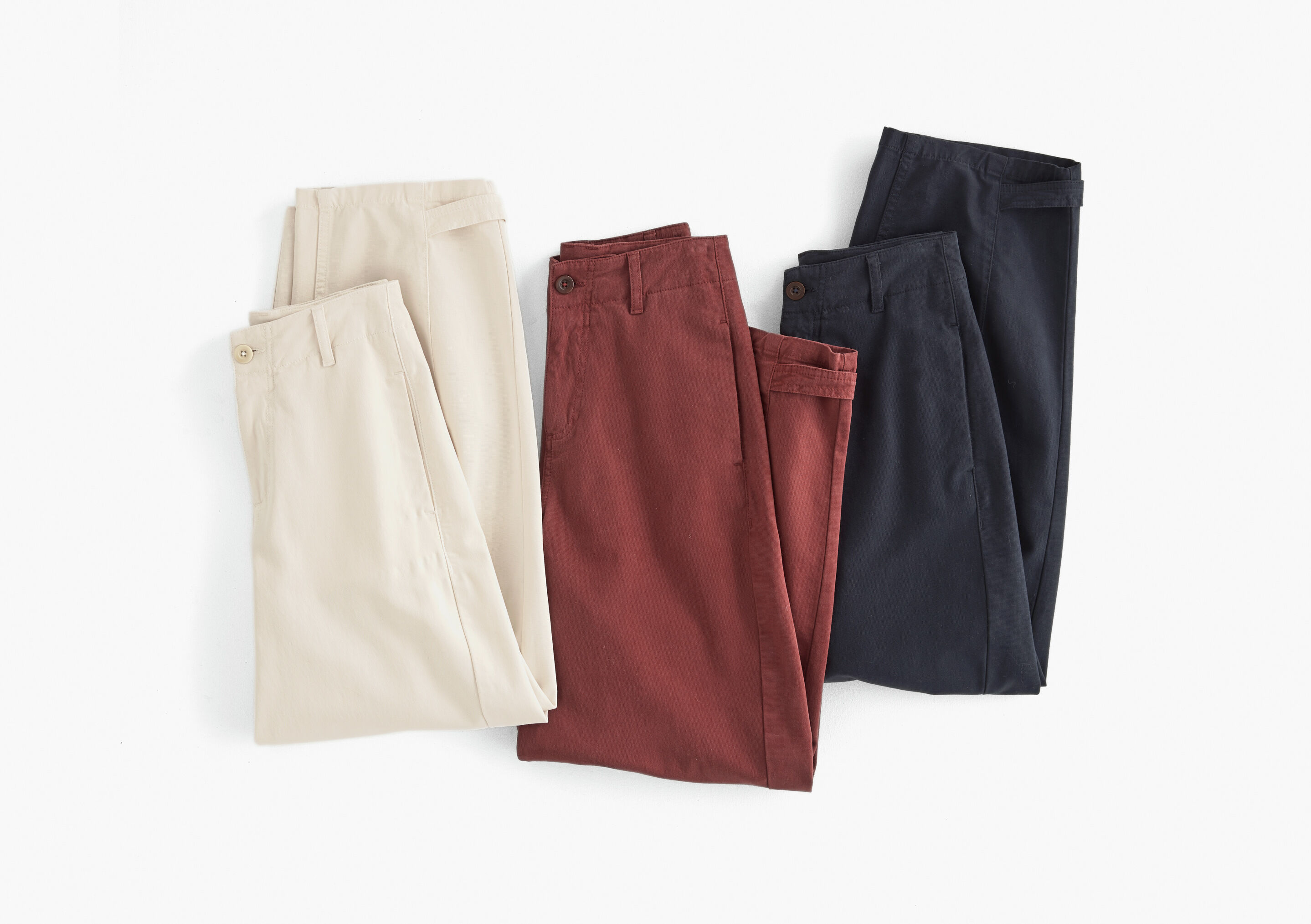 Adjustable-hem trousers