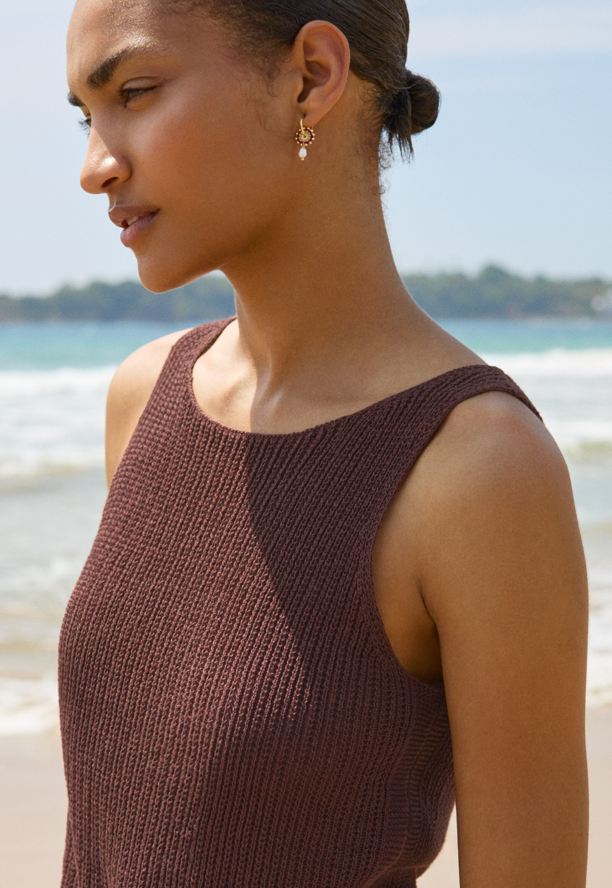 Rib-stitch knit
