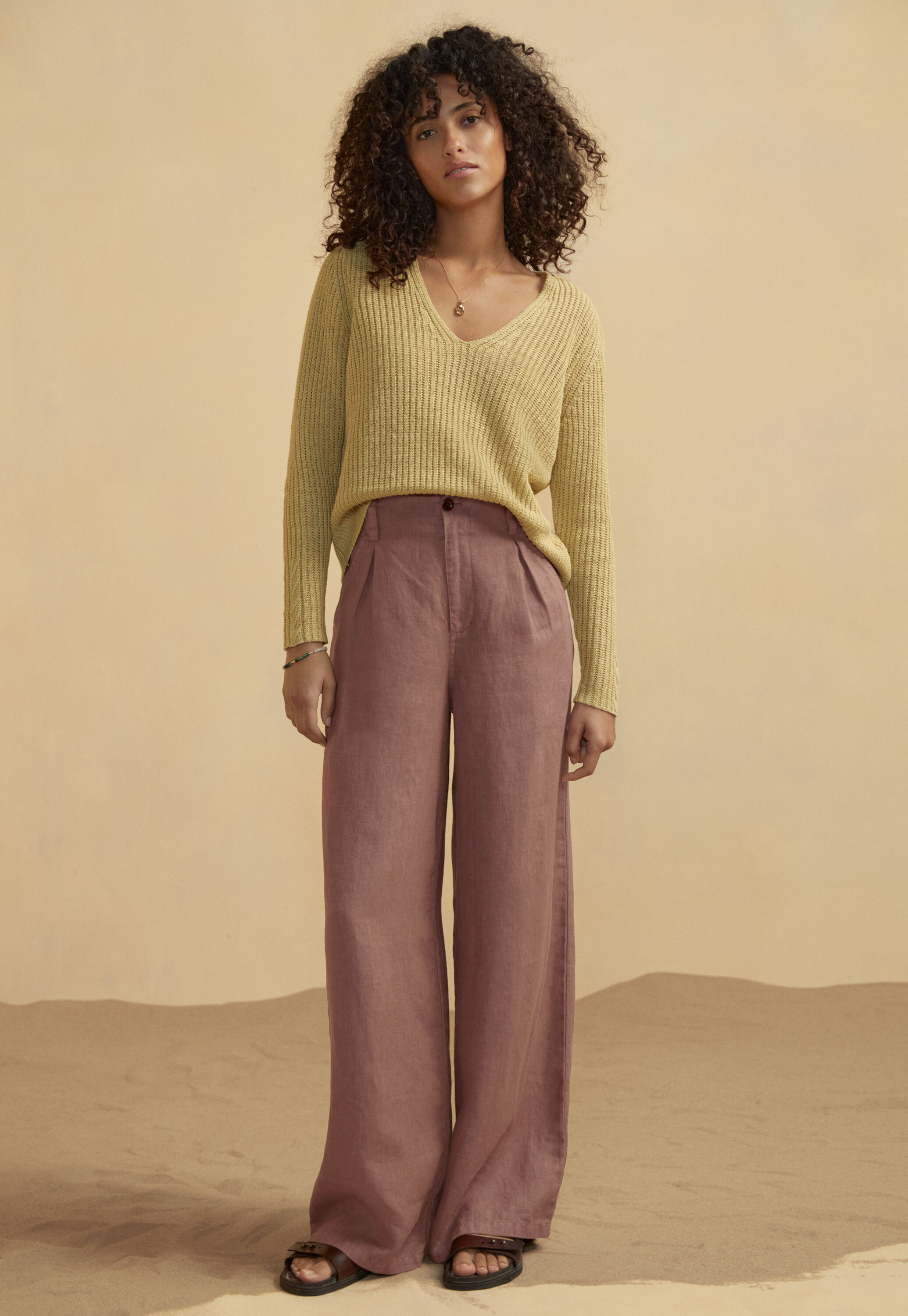 V-neck sweater