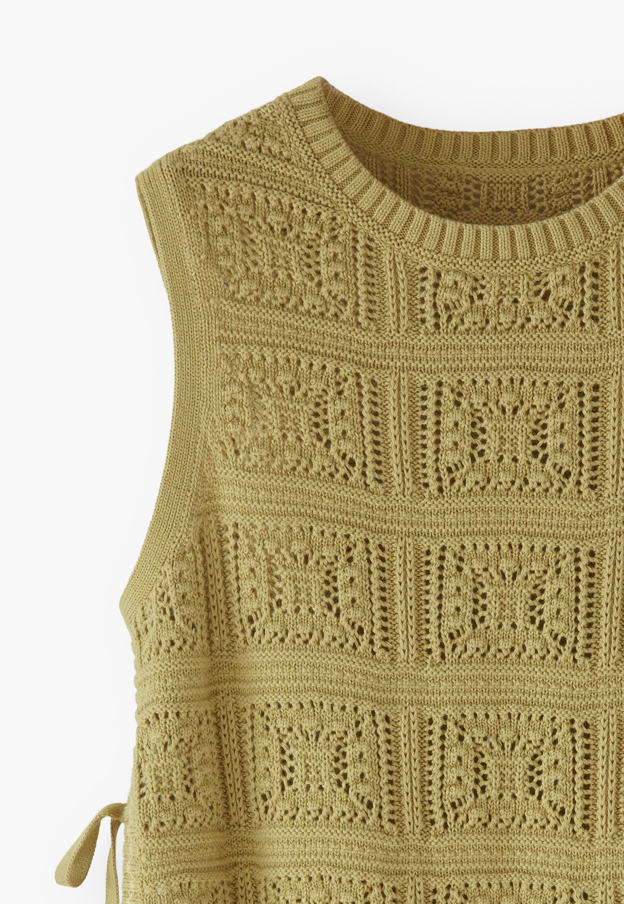 Crochet-stitch sweater