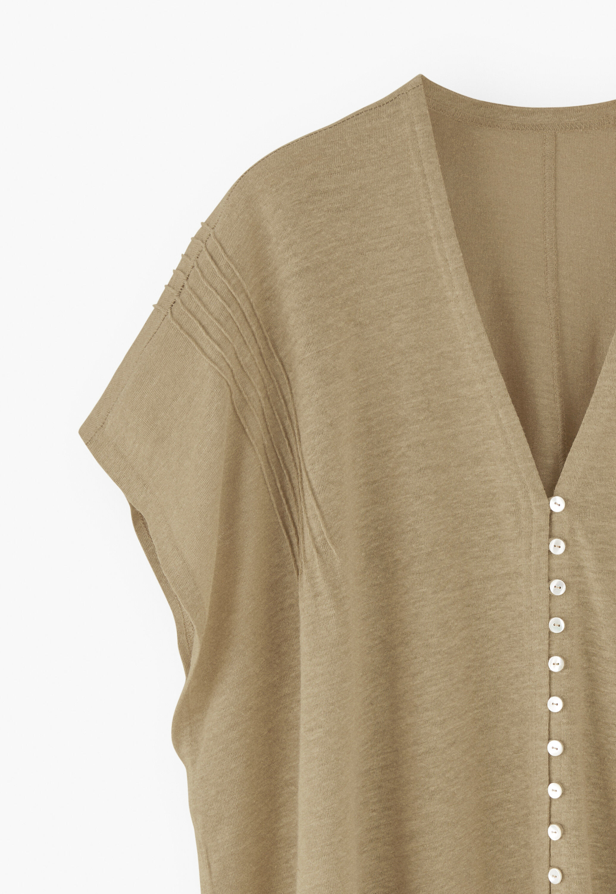 Pintuck kaftan cardigan
