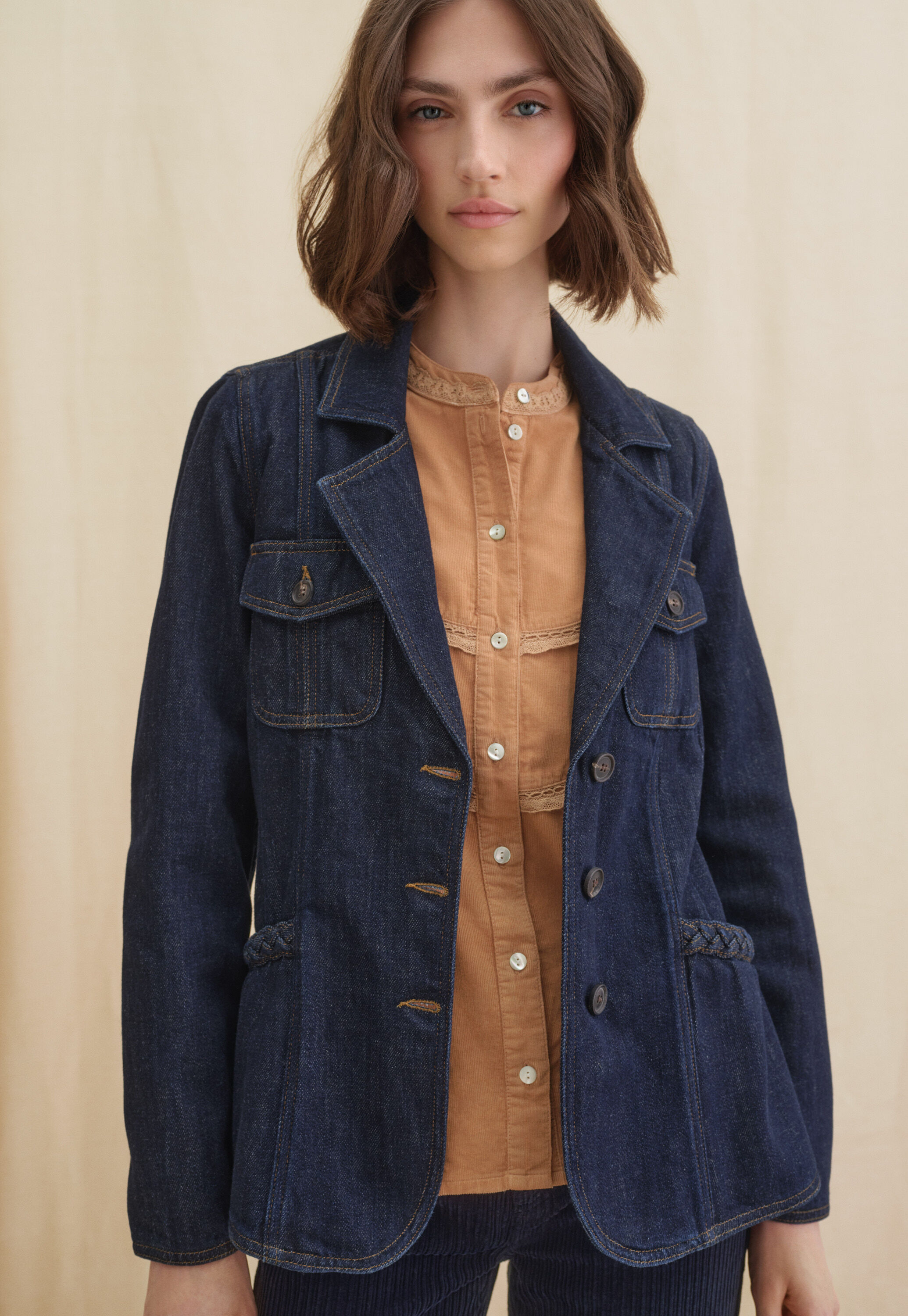 Denim blazer