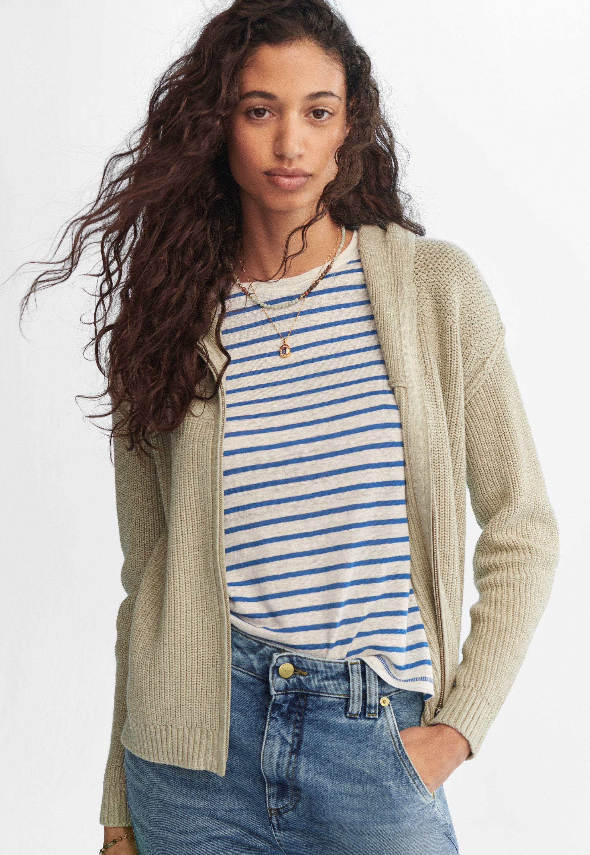 Knitted hoodie