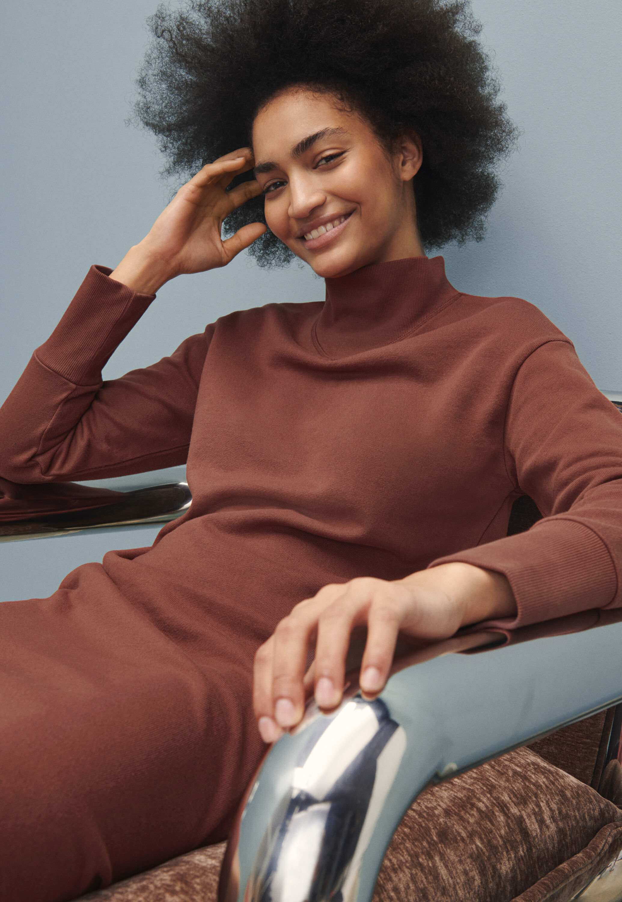 Zip-neck dress
