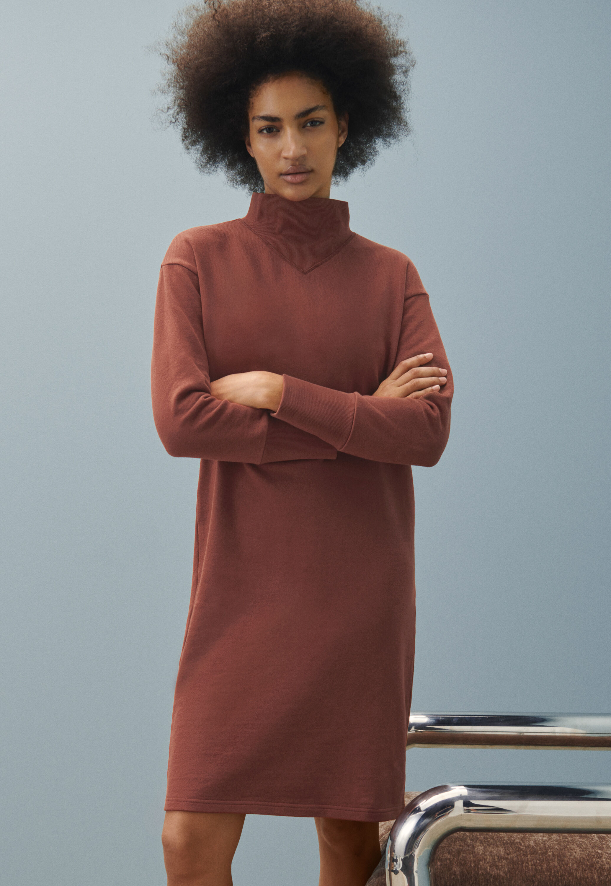 Zip-neck dress