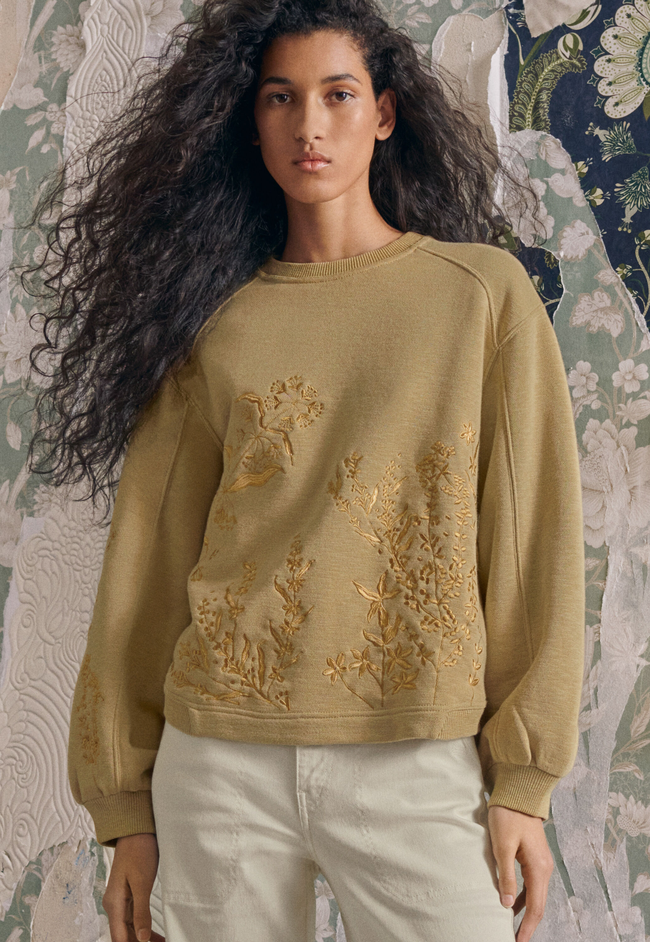 Embroidered sweatshirt
