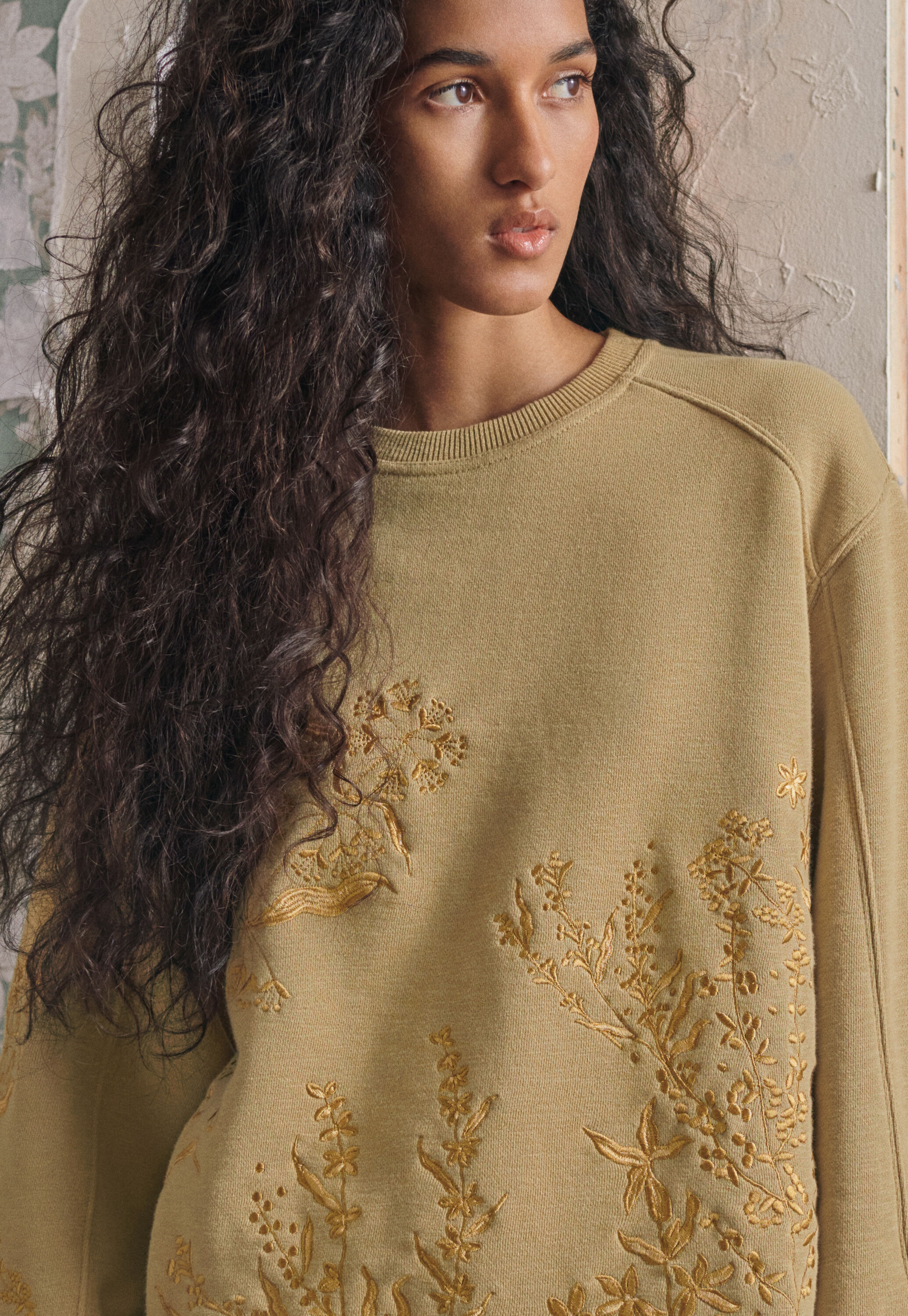 Embroidered sweatshirt
