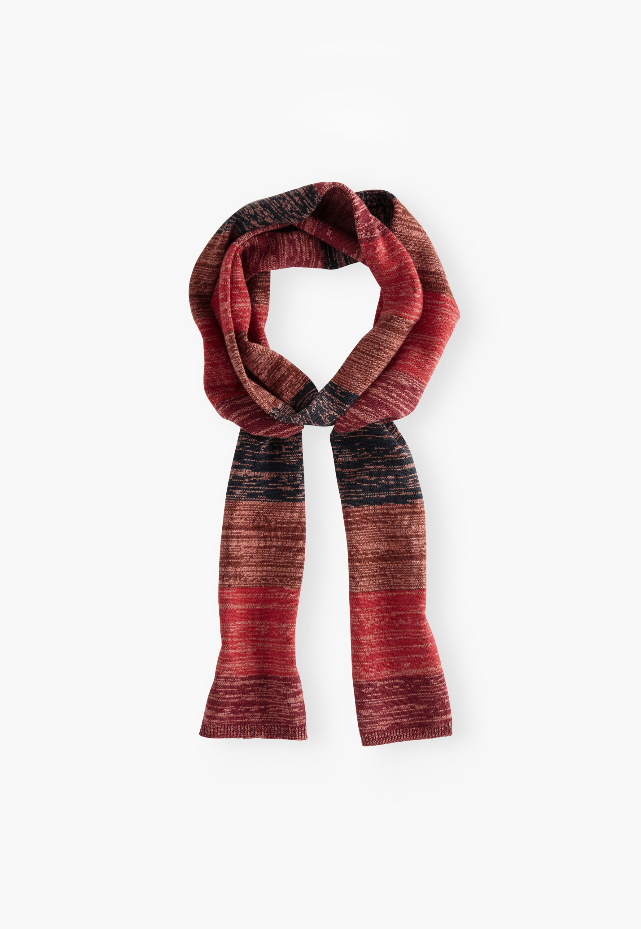 Skinny striped scarf