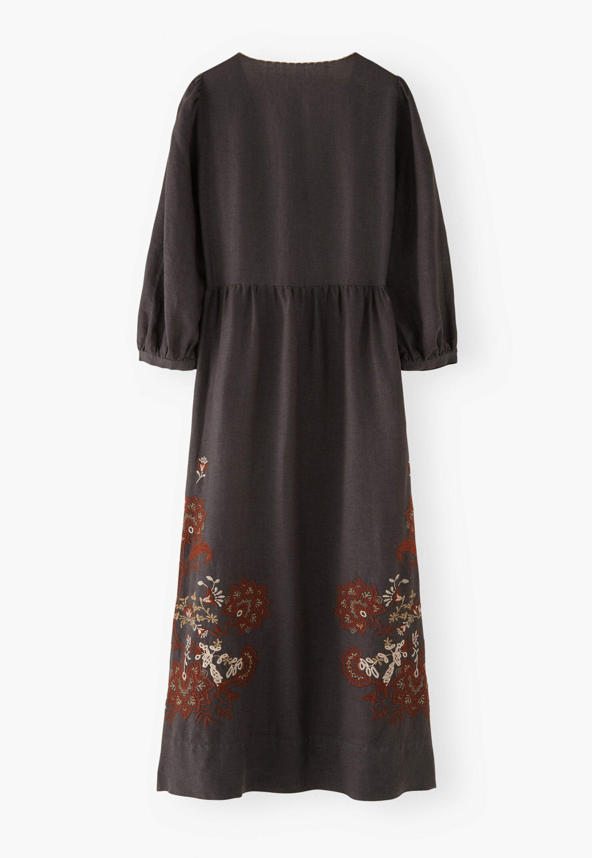 Cutwork embroidery dress