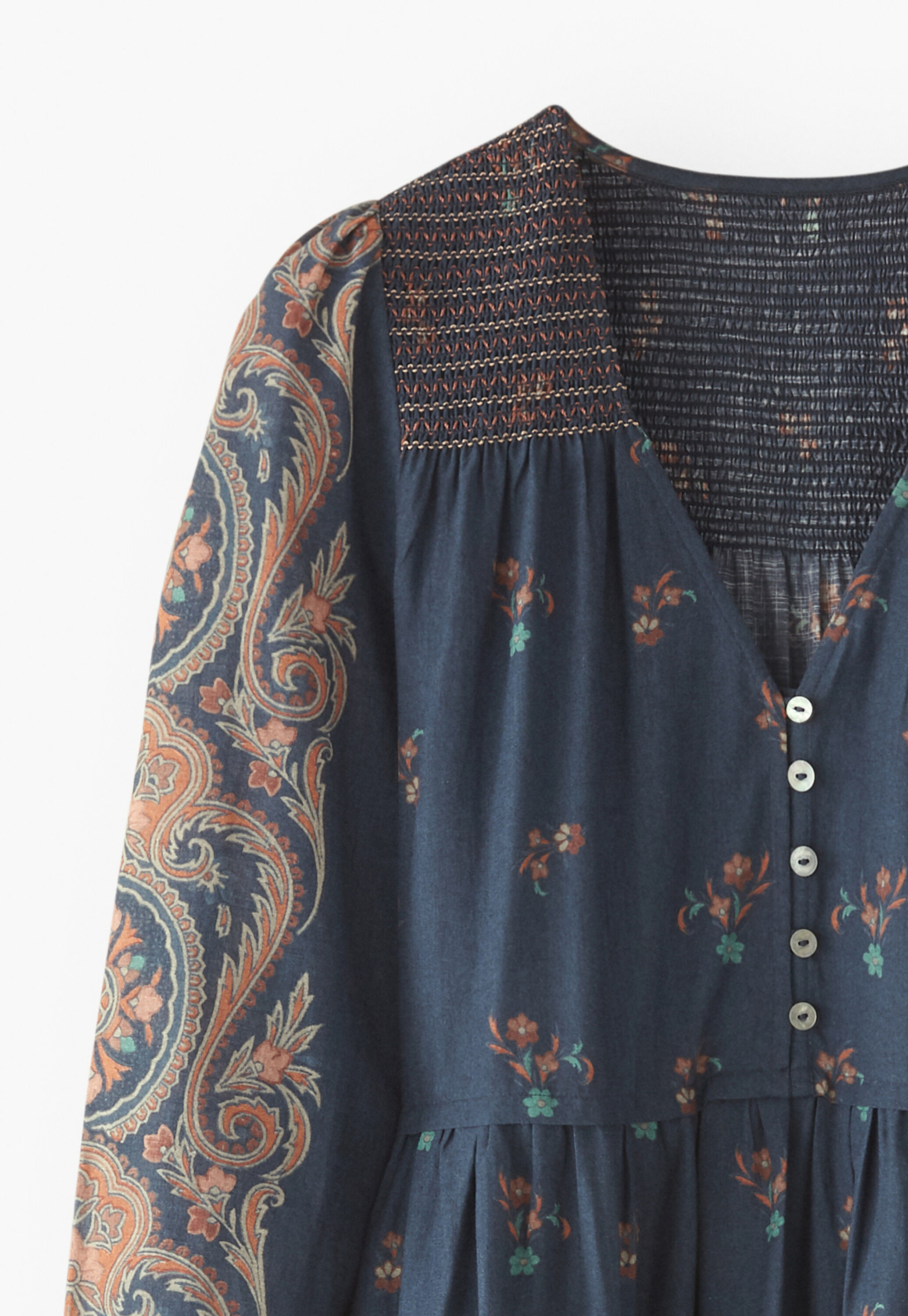 Placement-print dress