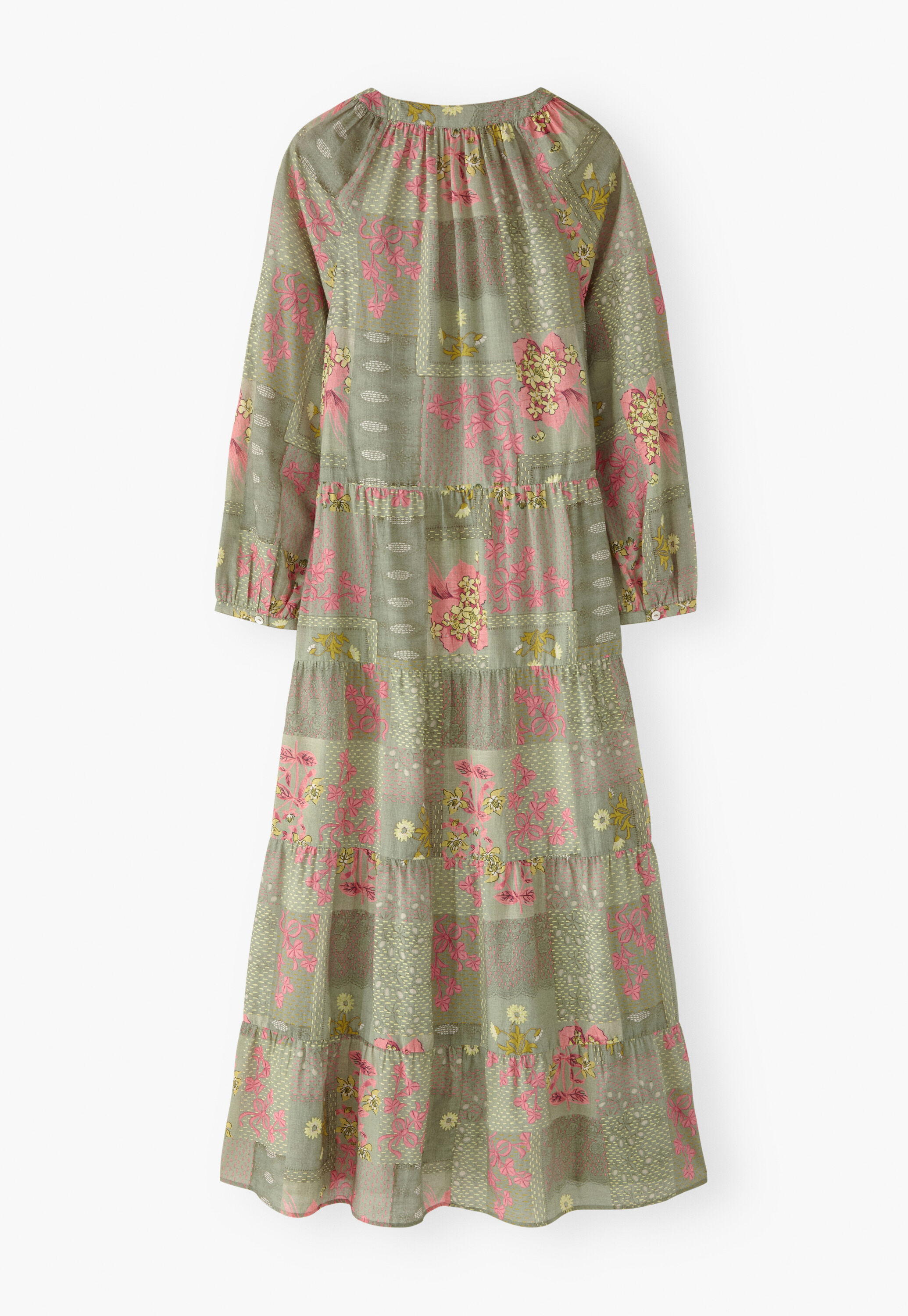 Printed tiered dress