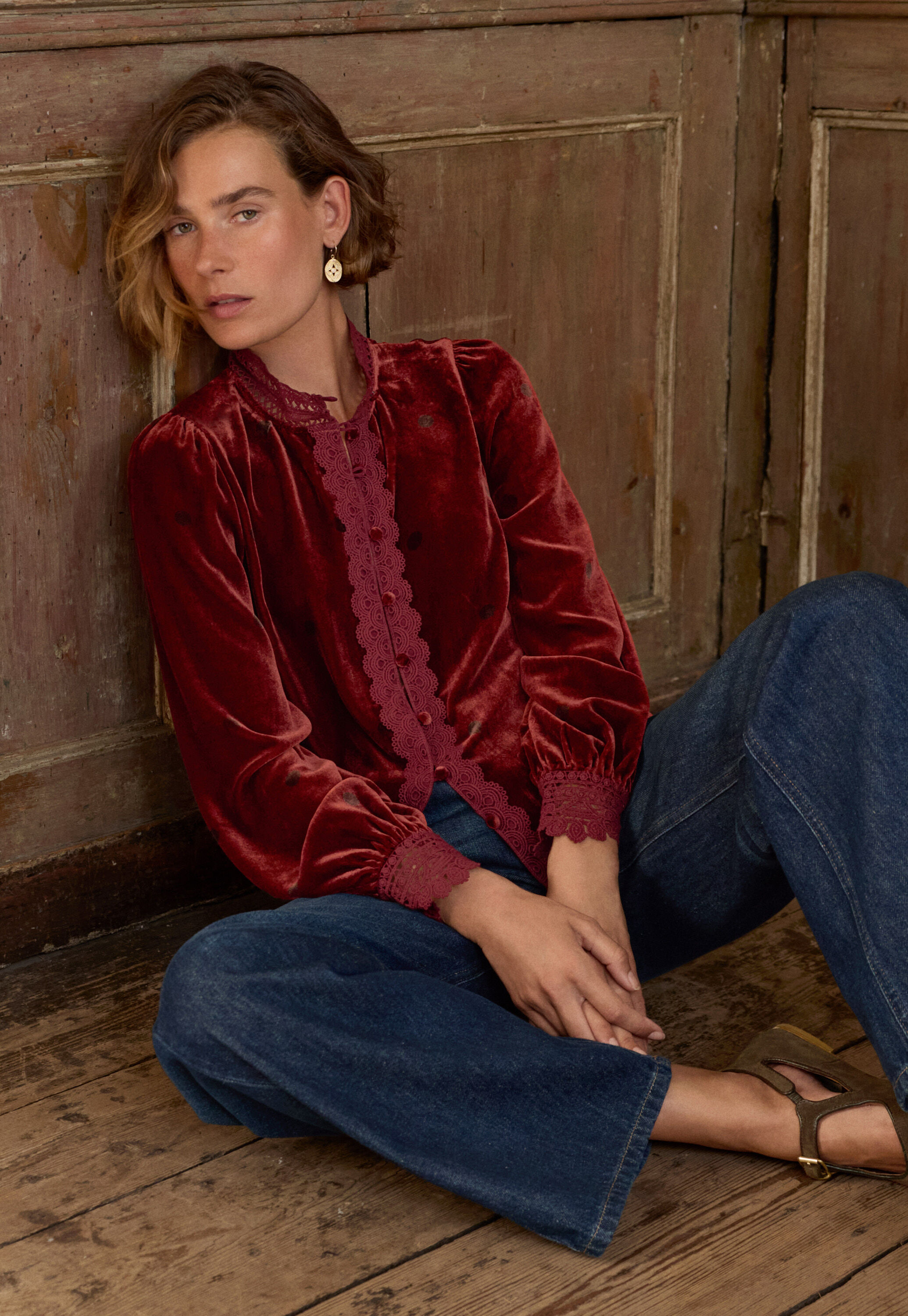 Velvet blouse