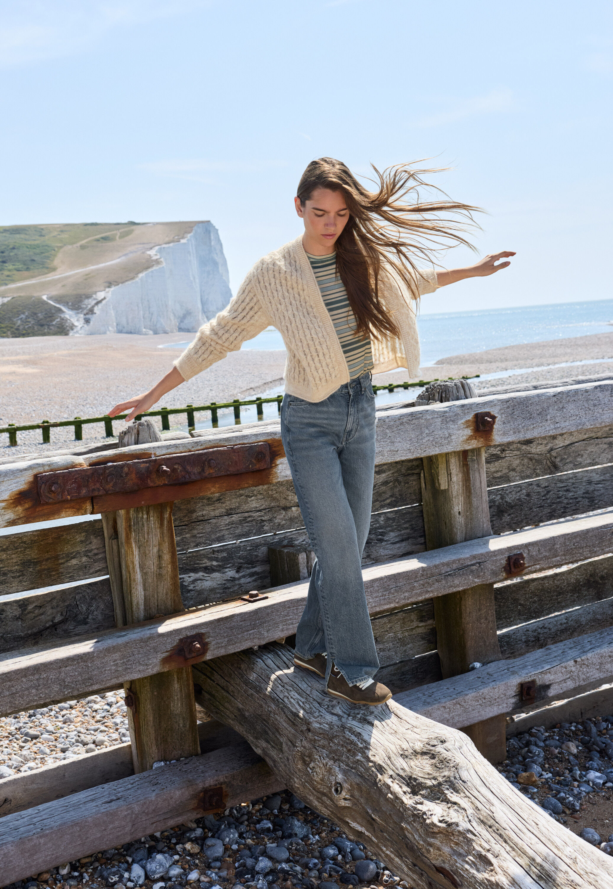 Split-hem jeans
