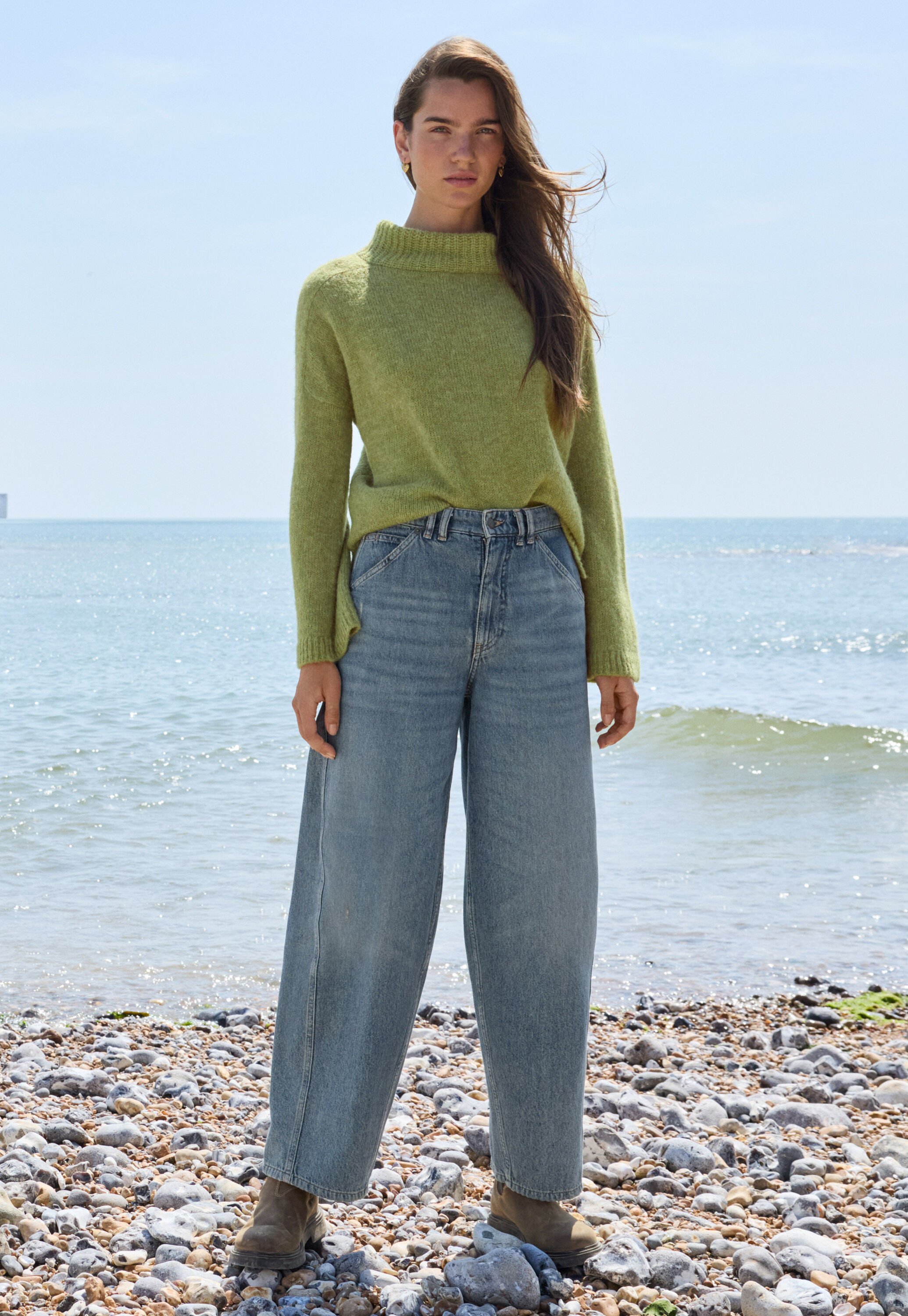 Split-hem jeans