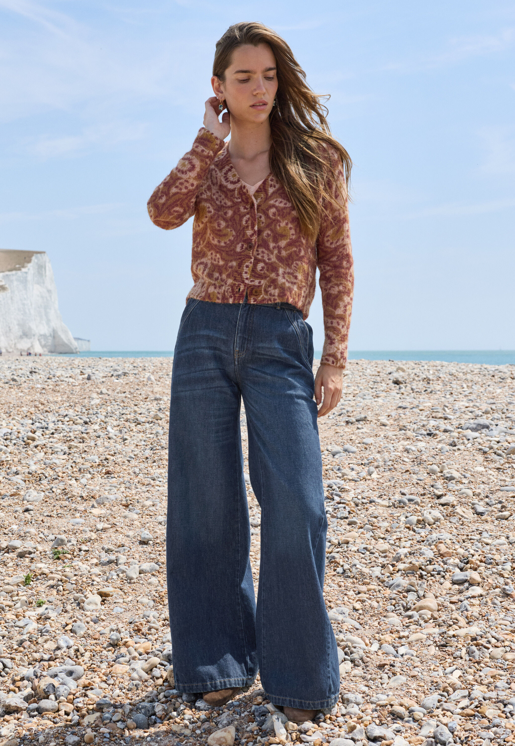 Split-hem jeans