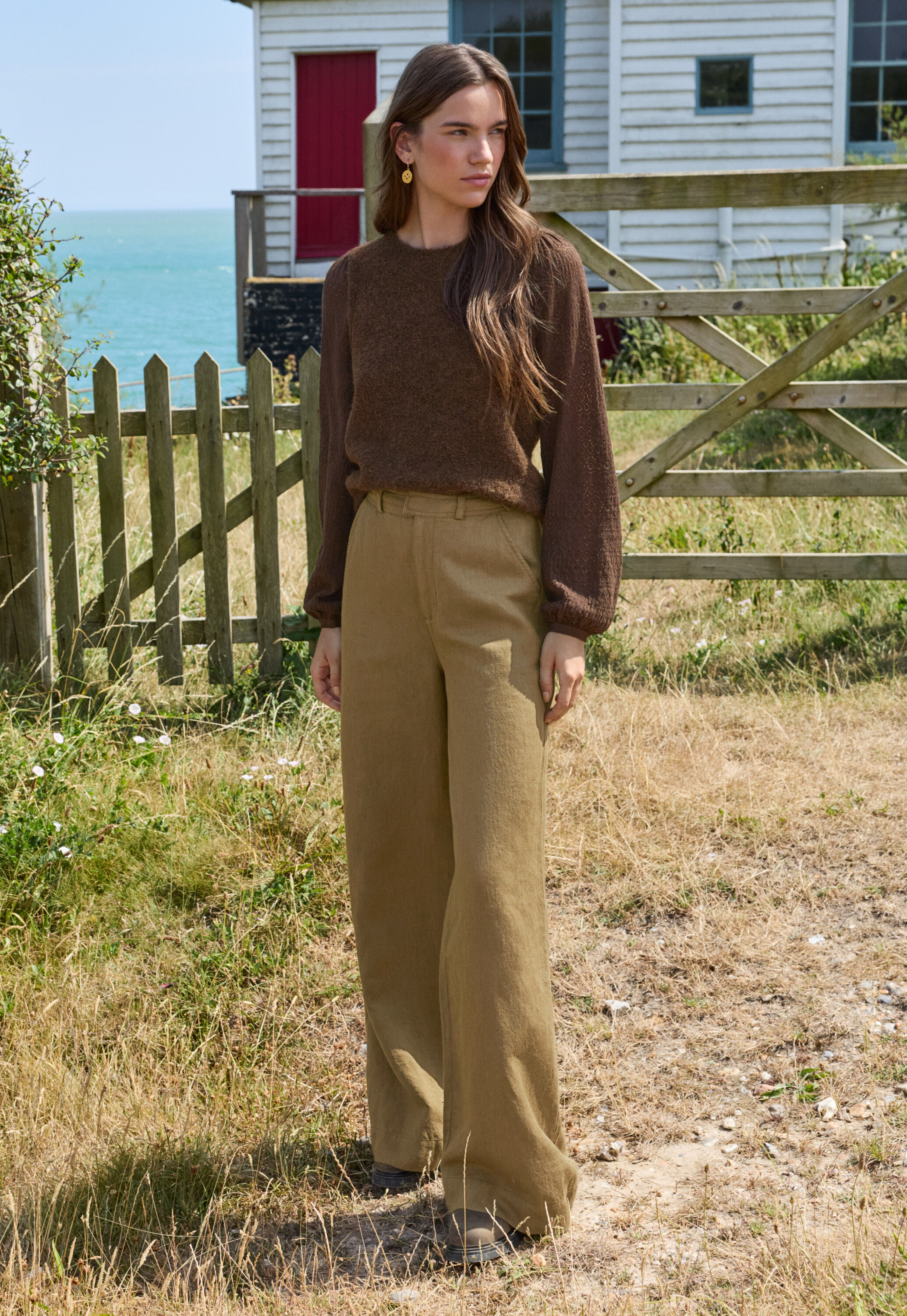 Split-hem jeans