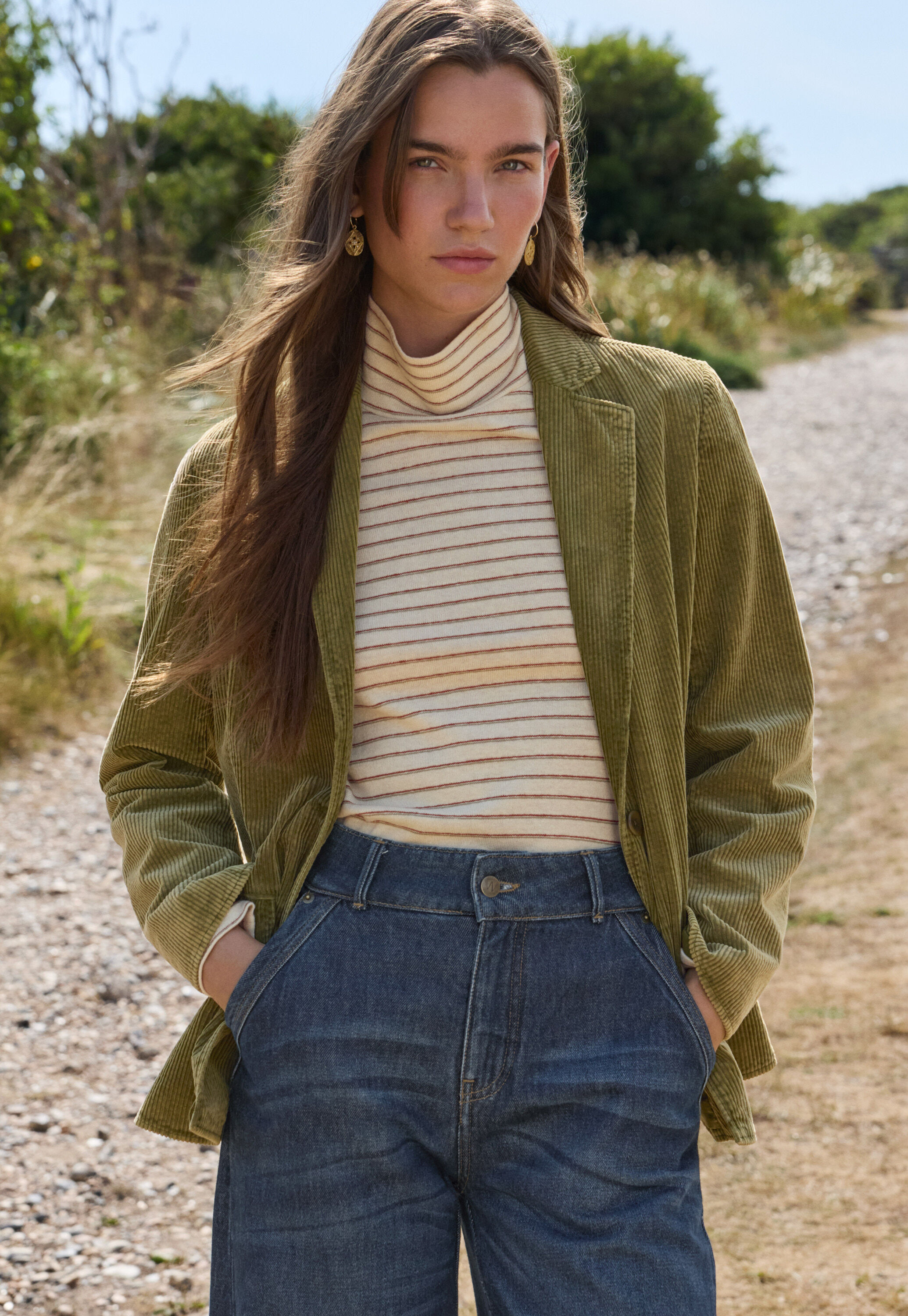 Split-hem jeans