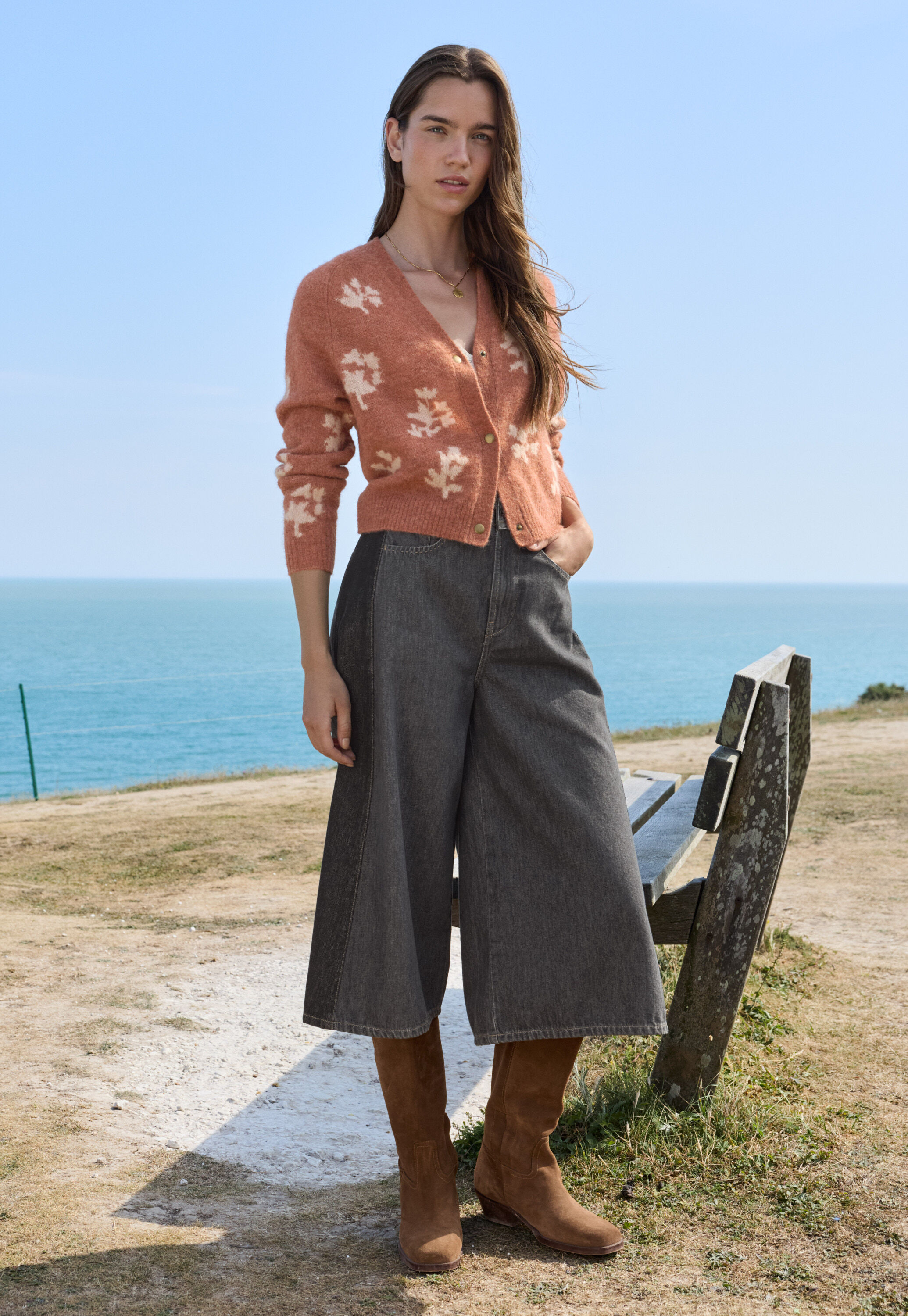 Split-hem jeans