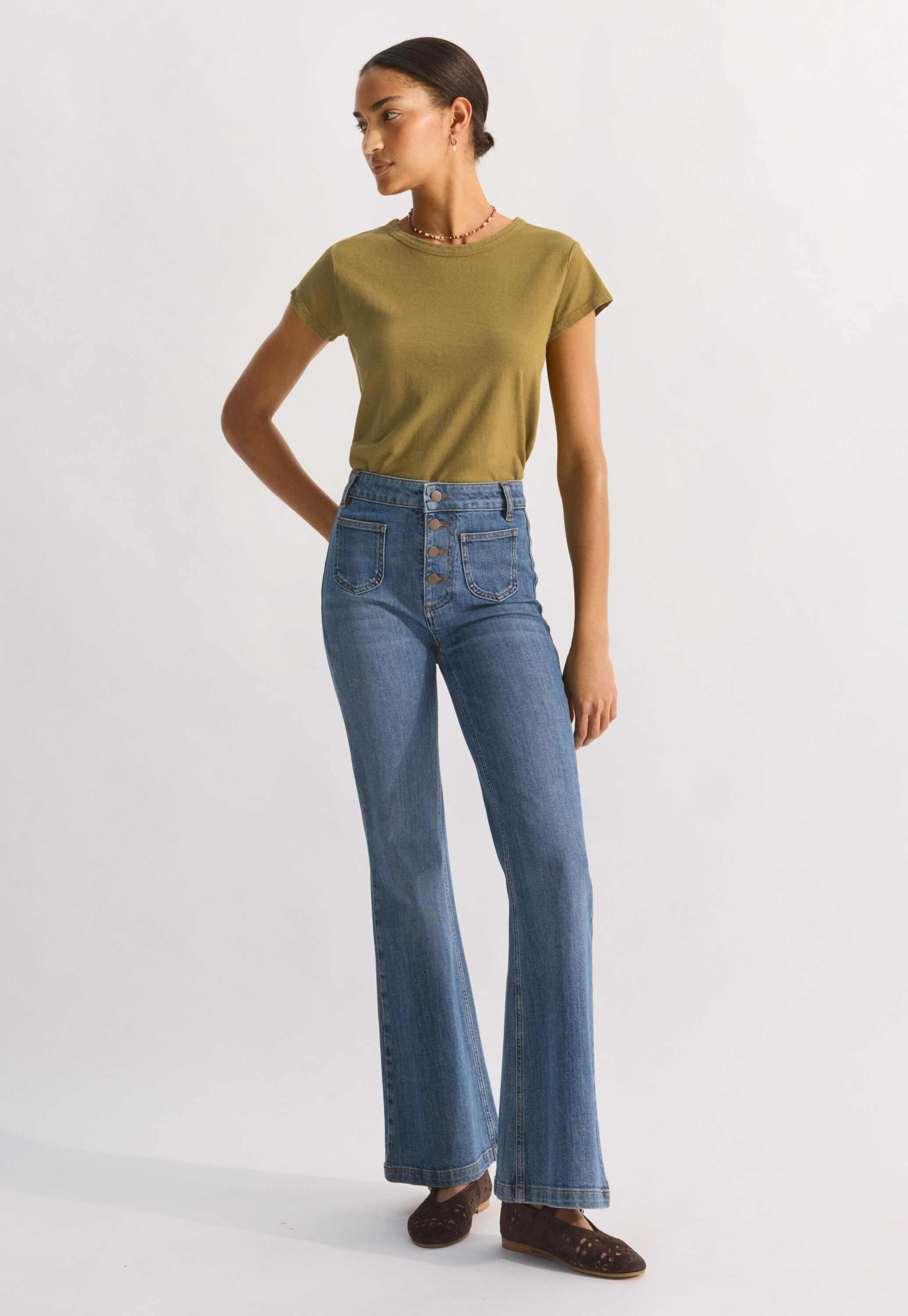Flared jeans