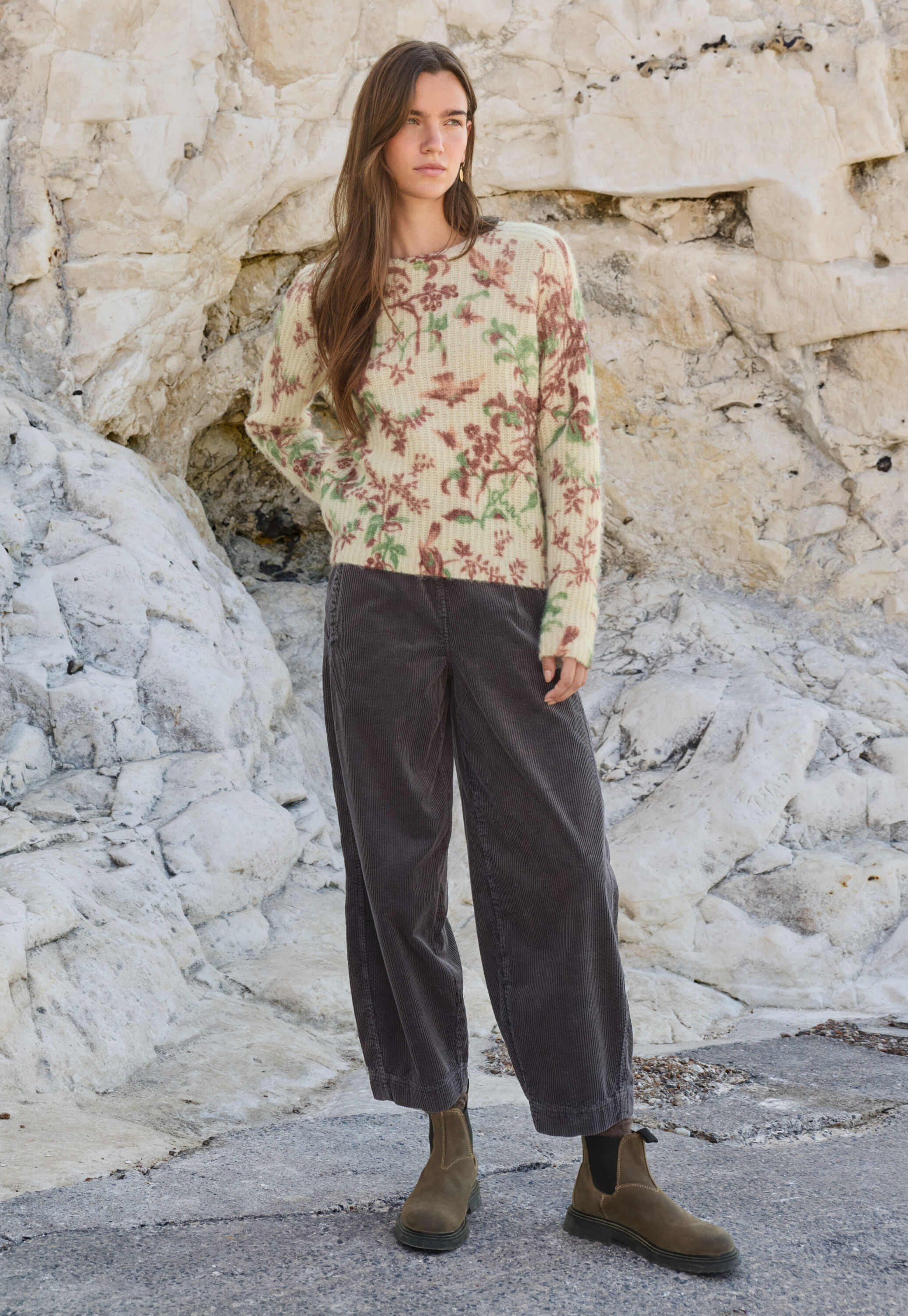 Split-hem jeans