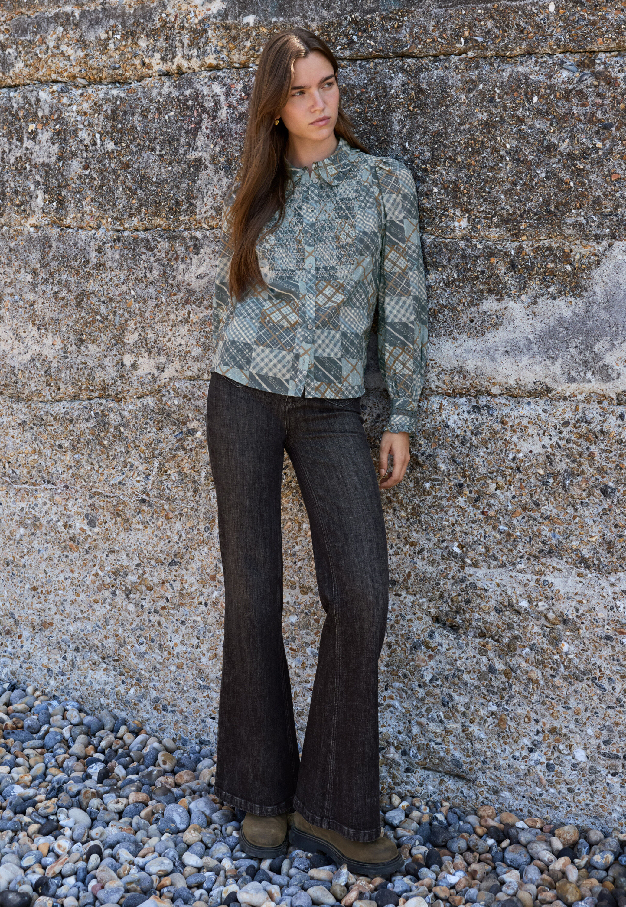 Split-hem jeans