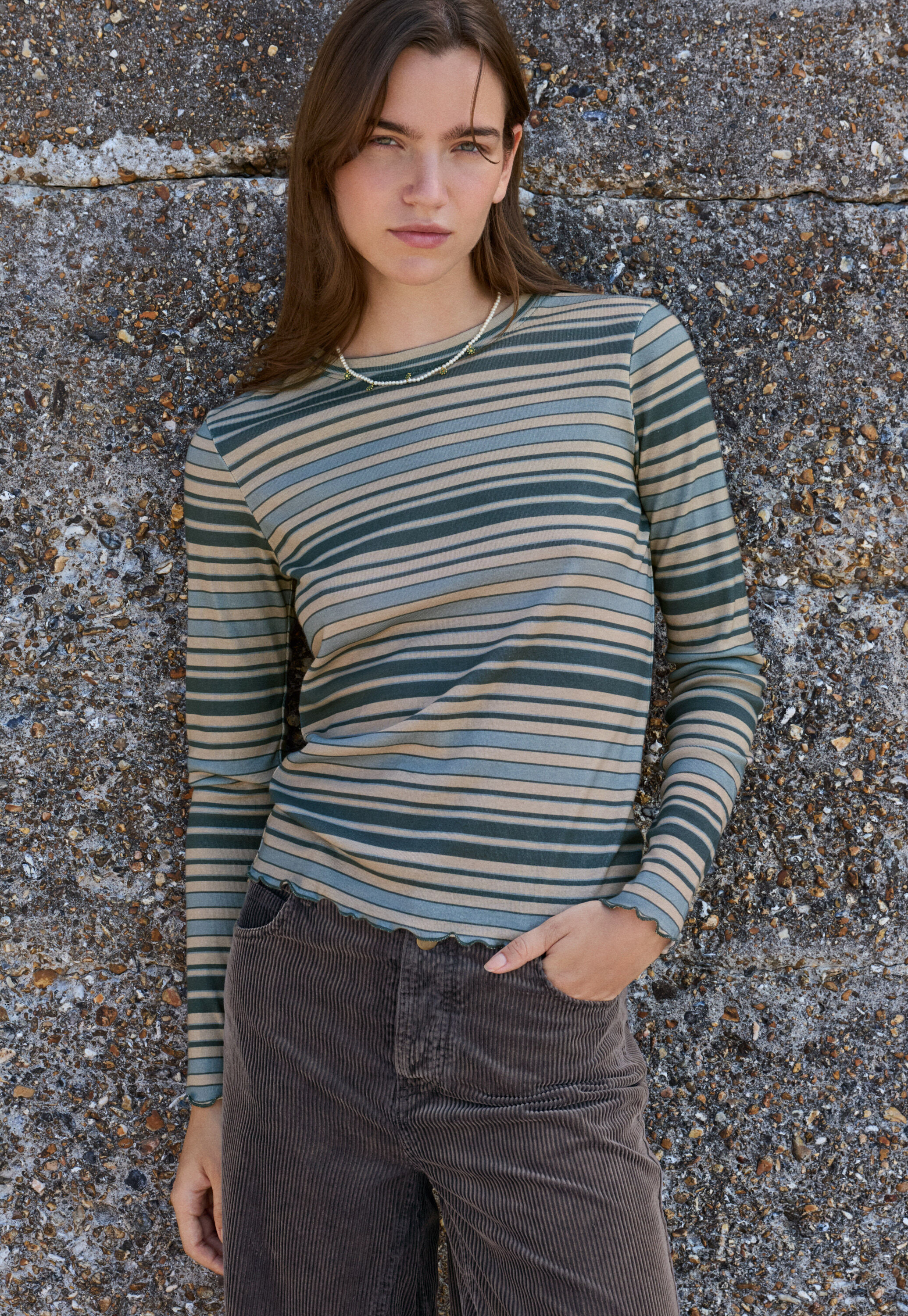 Split-hem jeans