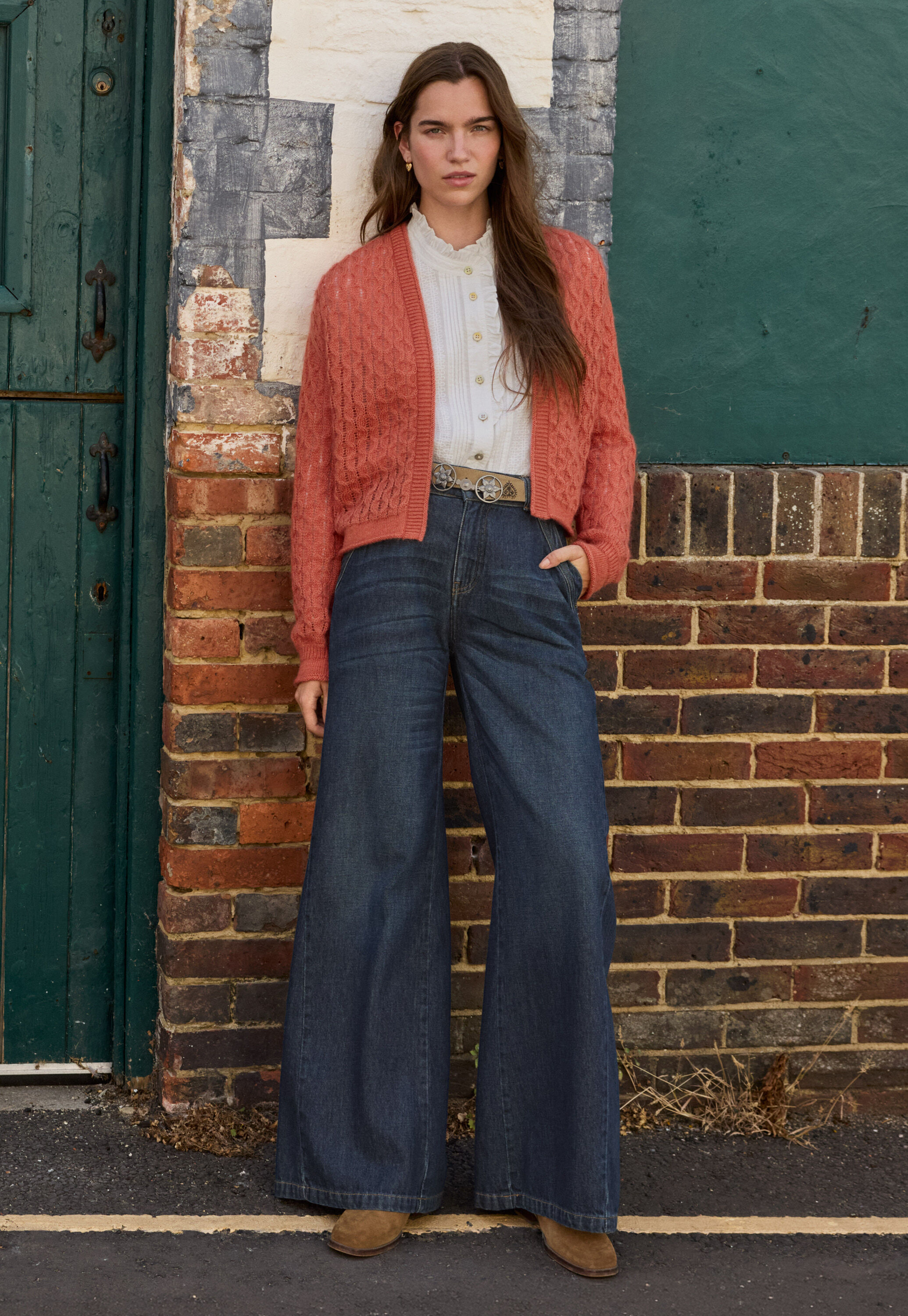 Split-hem jeans