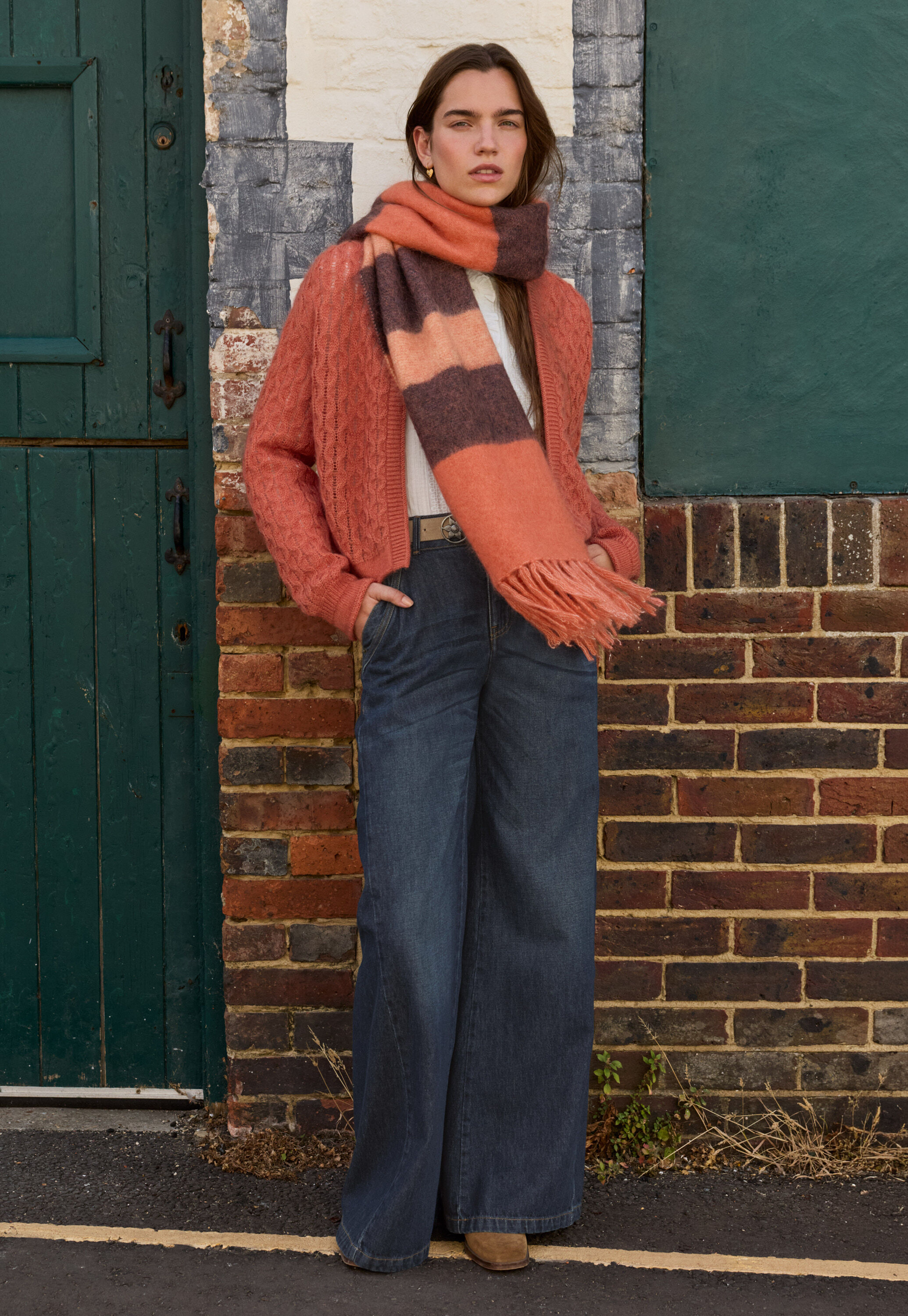 Split-hem jeans