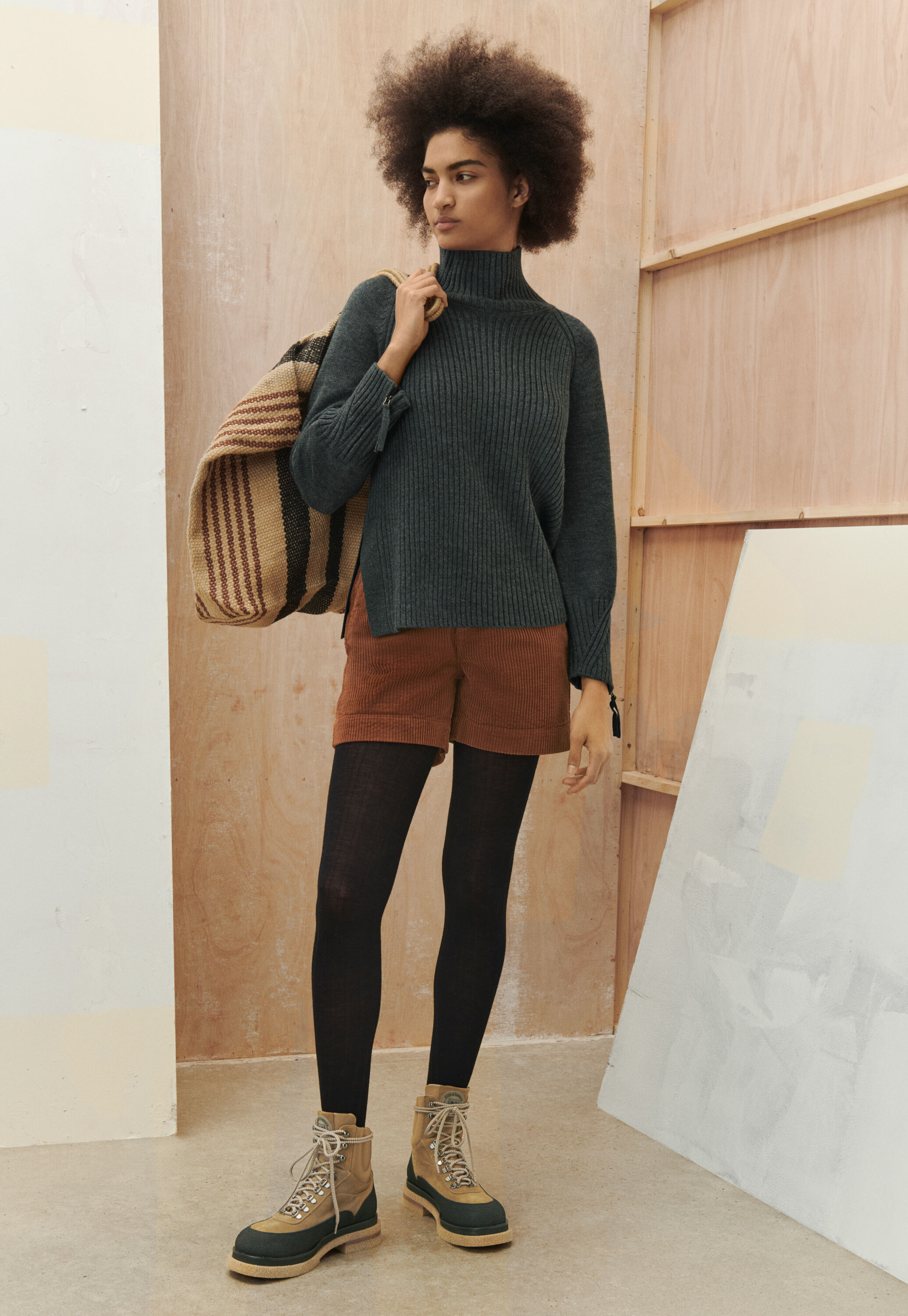 Jumbo-cord shorts