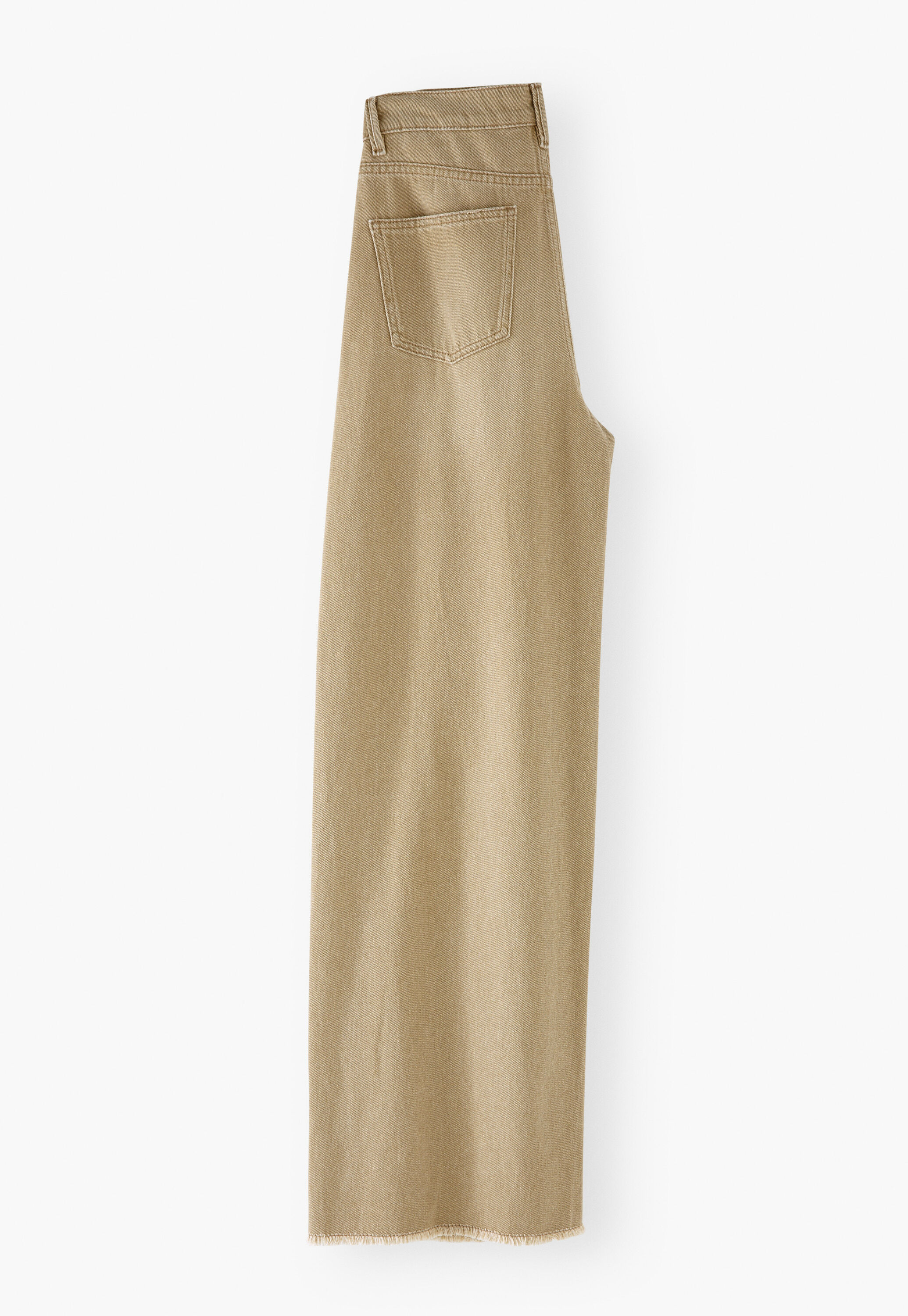 Mid-rise wide-leg jeans, Washed mushroom, large