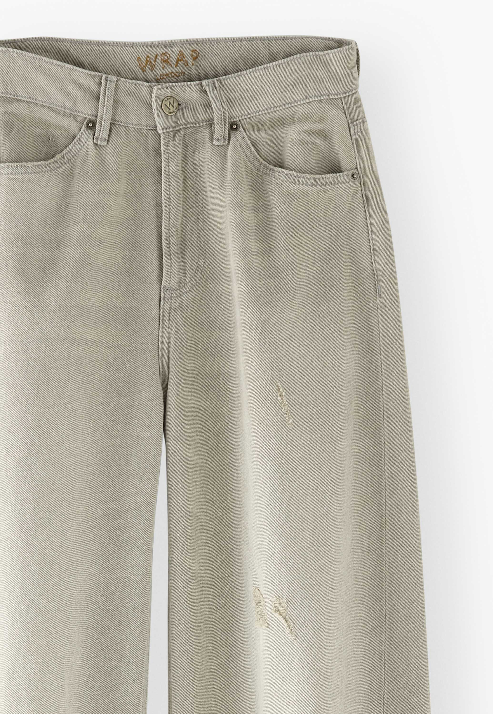 Mid-rise wide-leg jeans