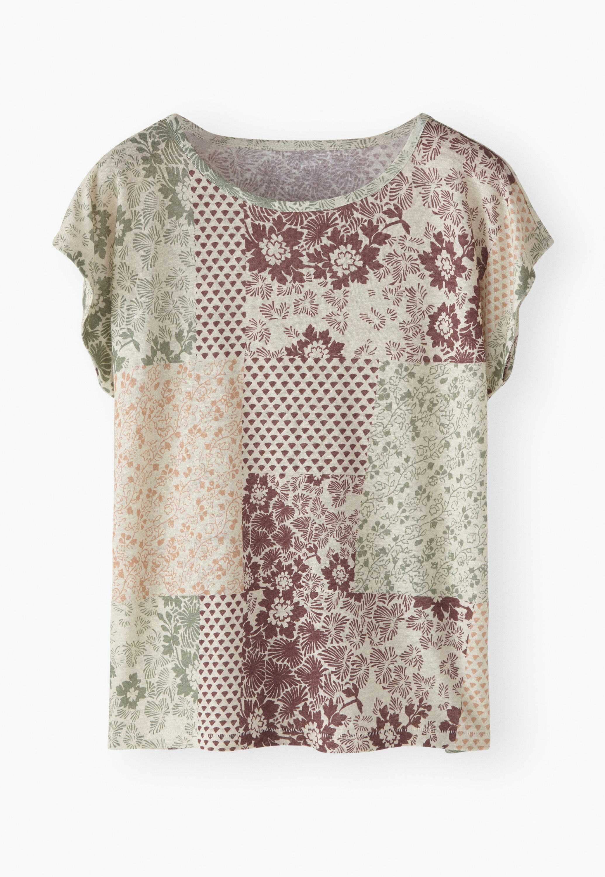 Printed jersey top