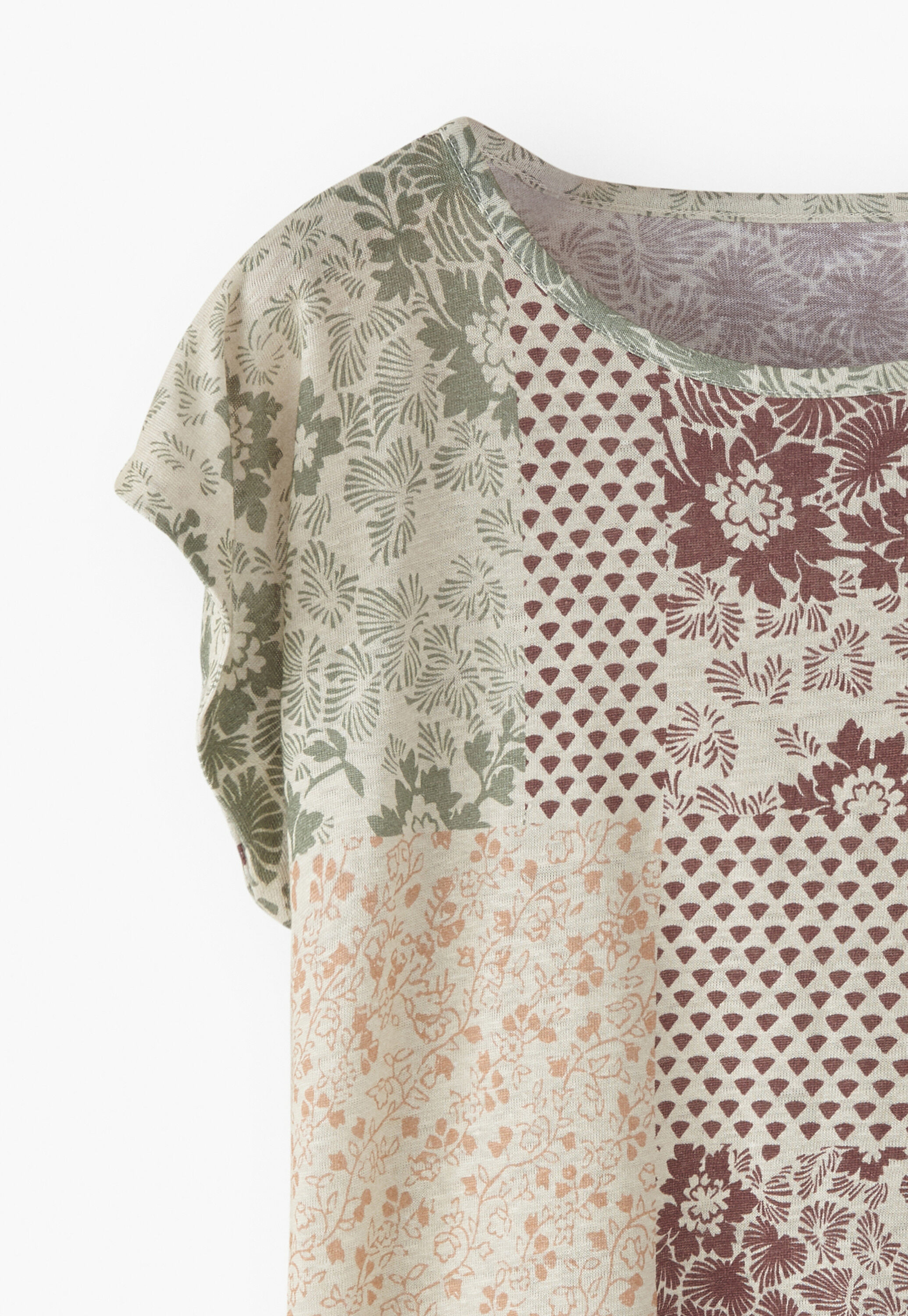 Printed jersey top