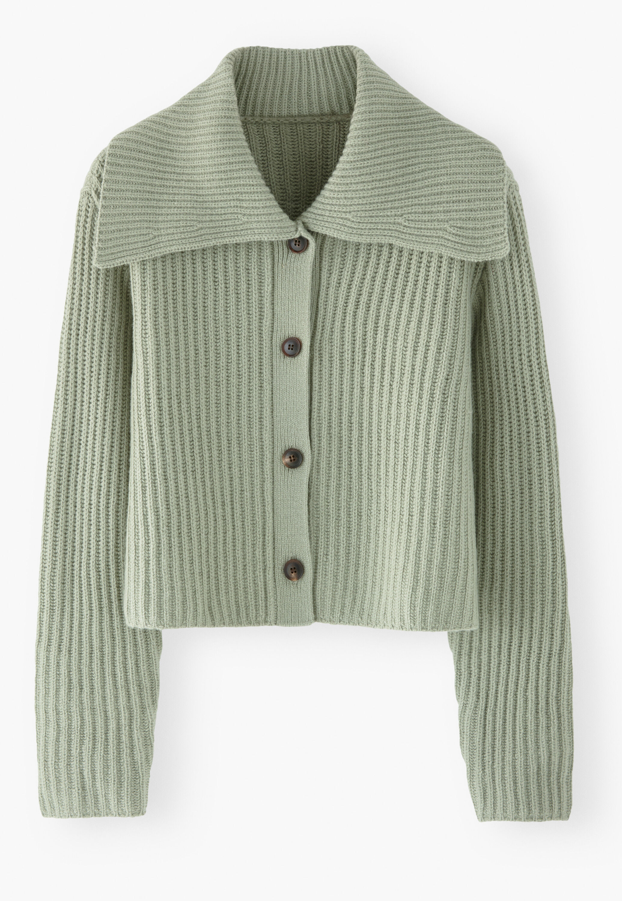 Waffle-stitch cardigan