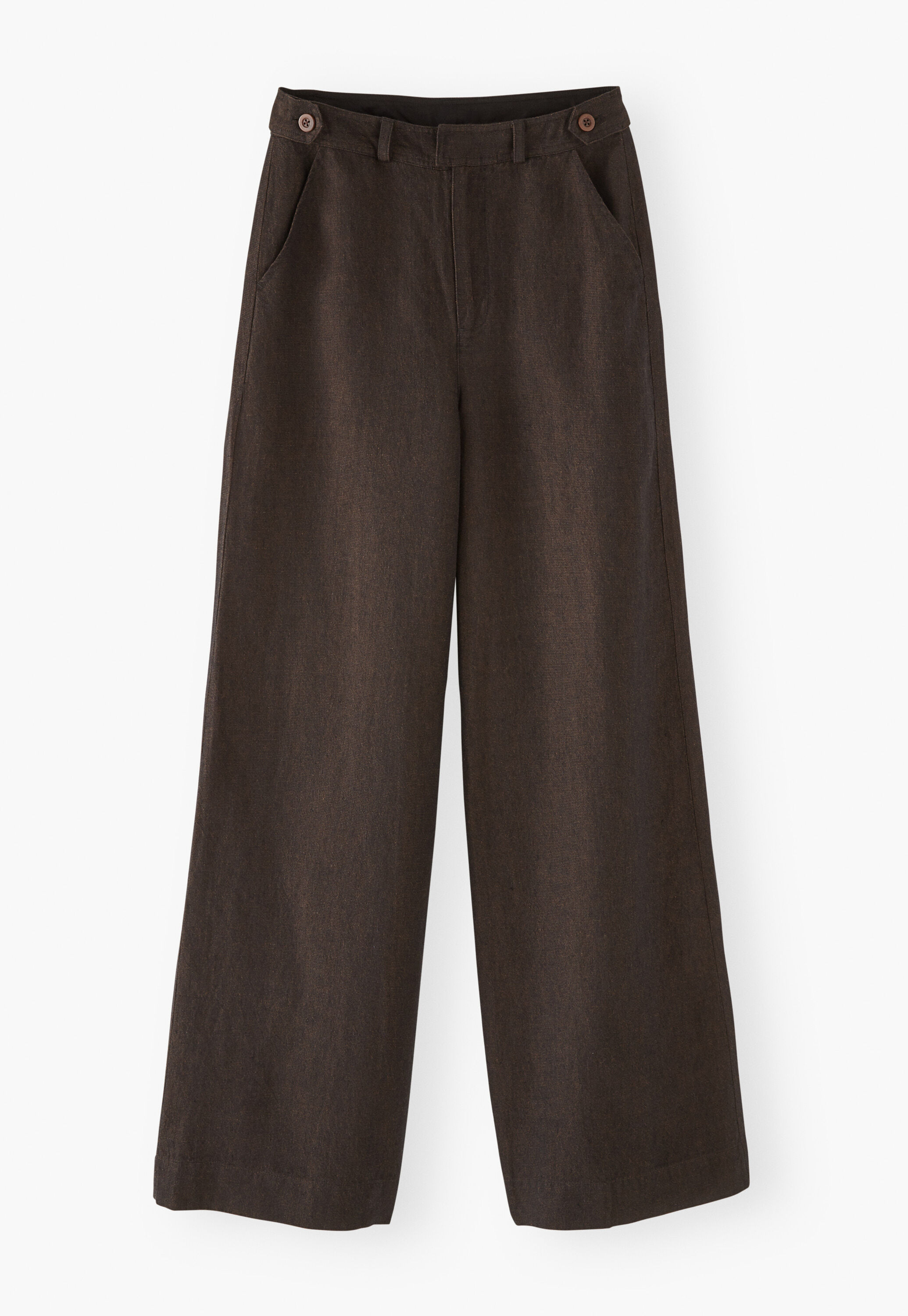 Wide-leg trouser, Black brown, large