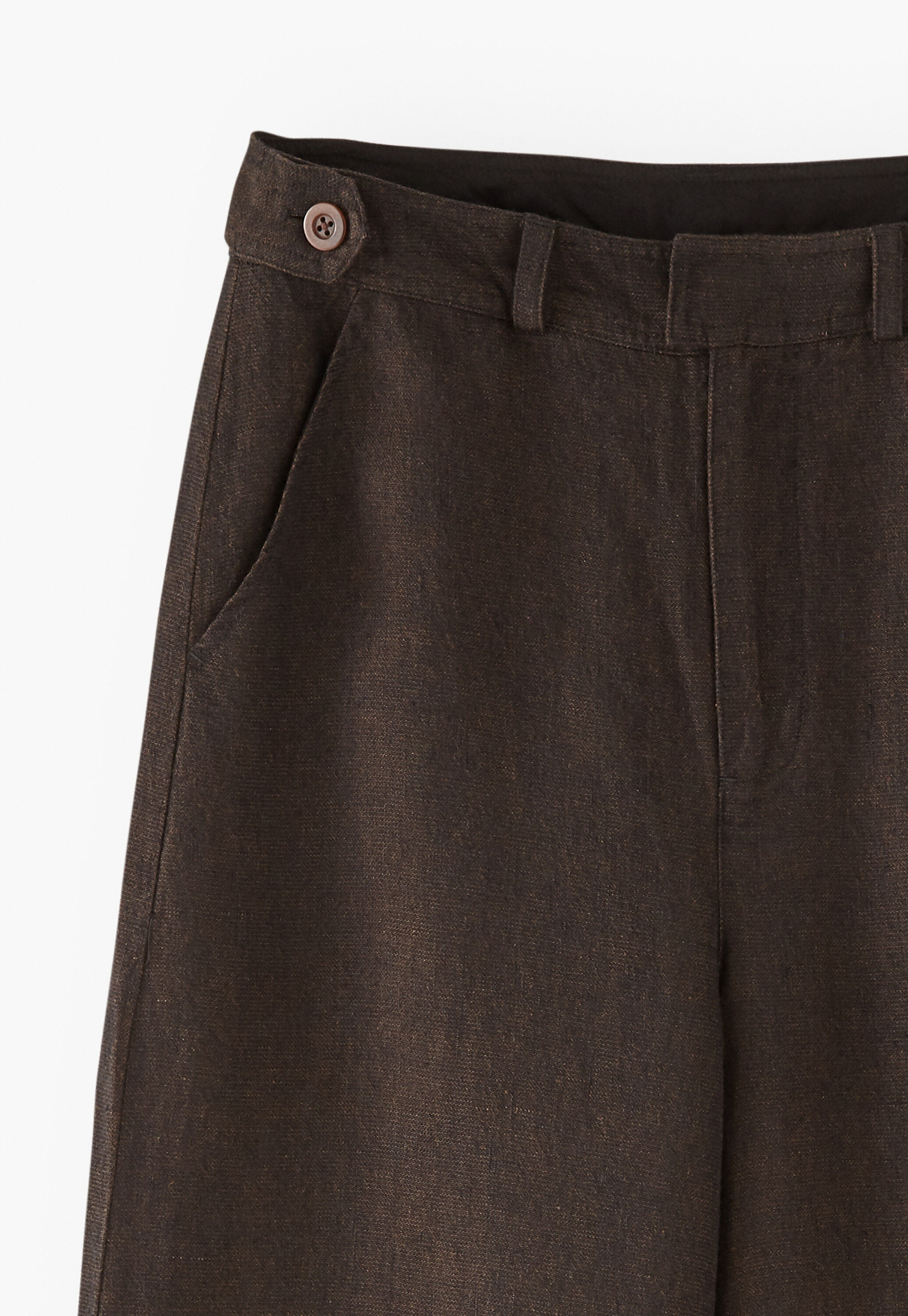 Wide-leg trouser, Black brown, large