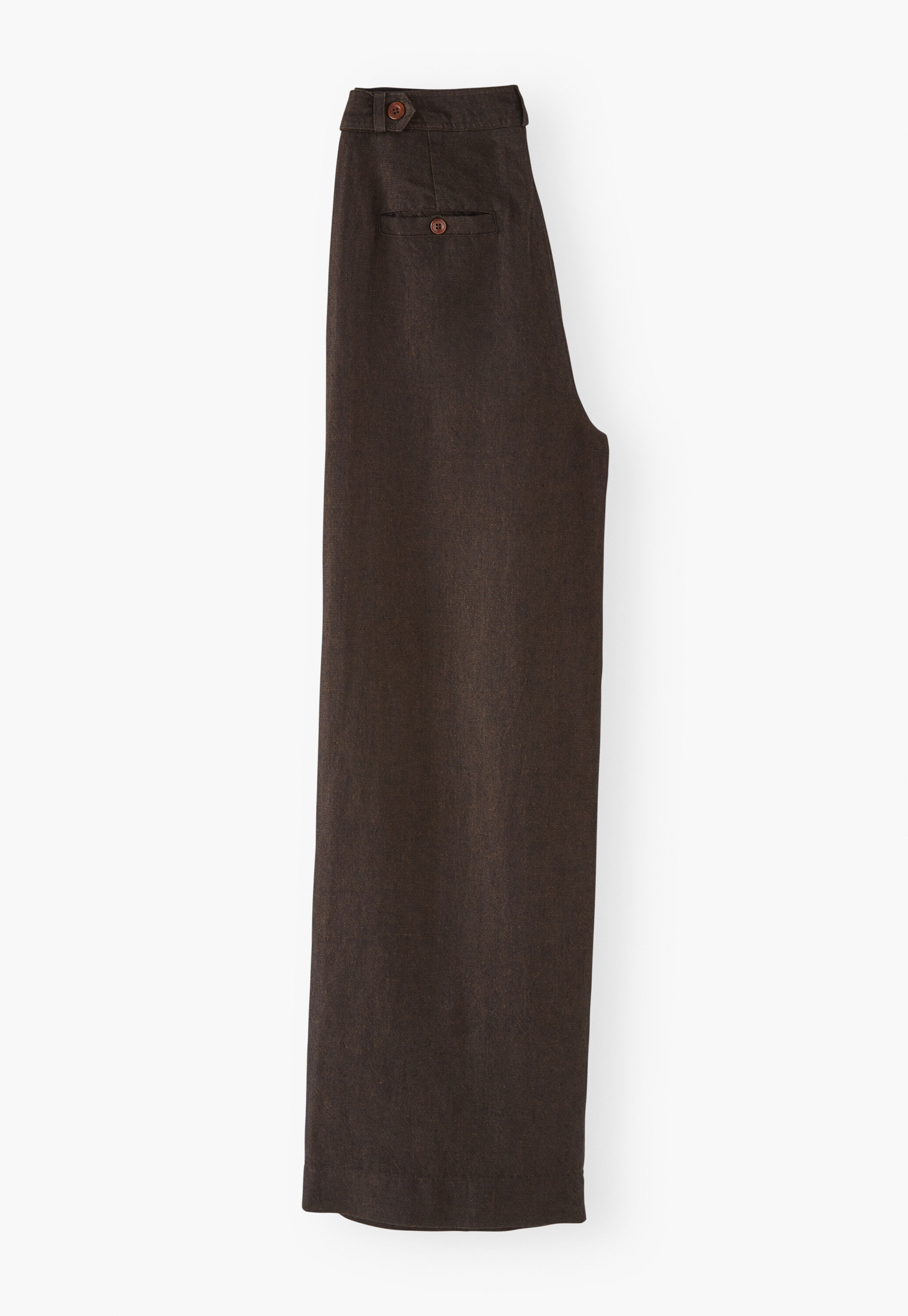Wide-leg trouser, Black brown, large