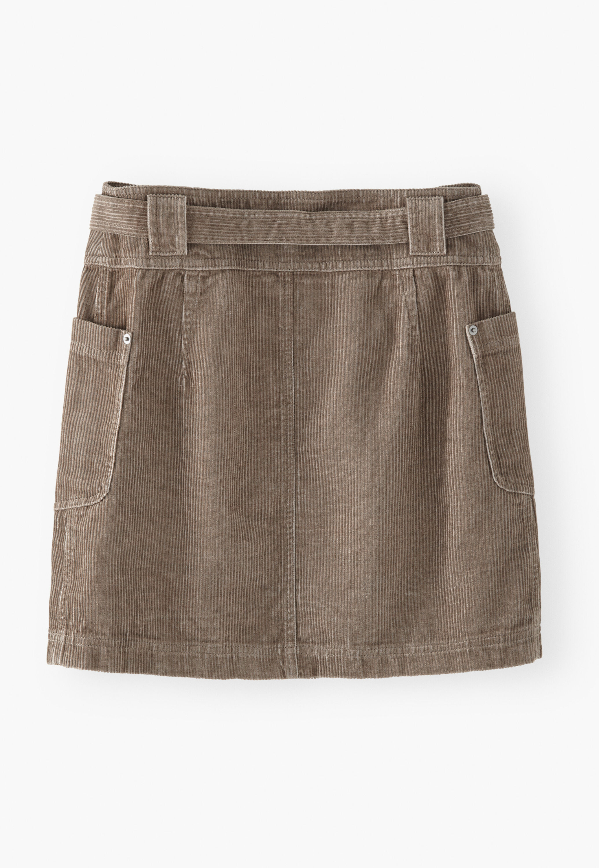 Short cord skirt, Soft mink, large