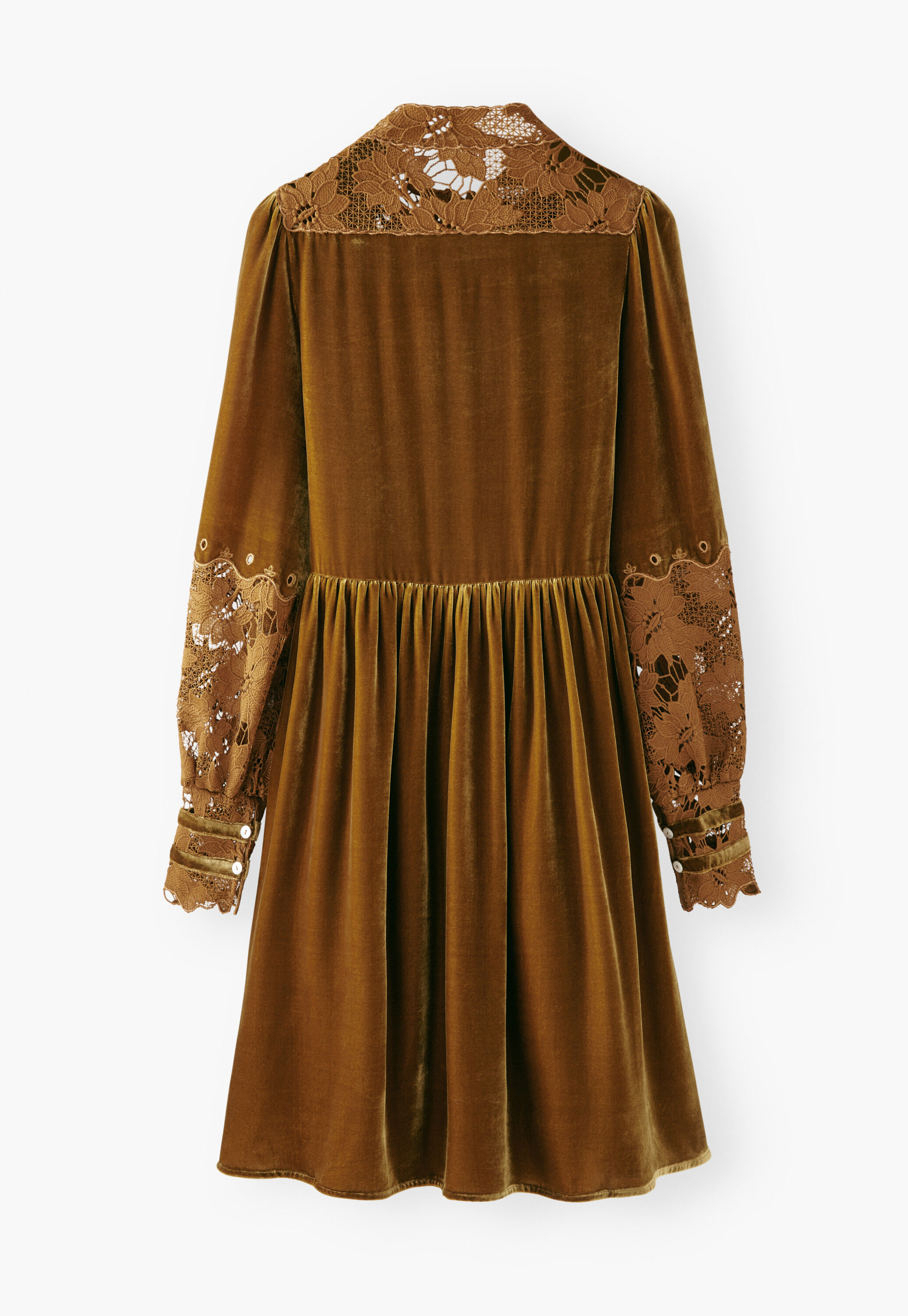 Velvet dress, Golden honey, large