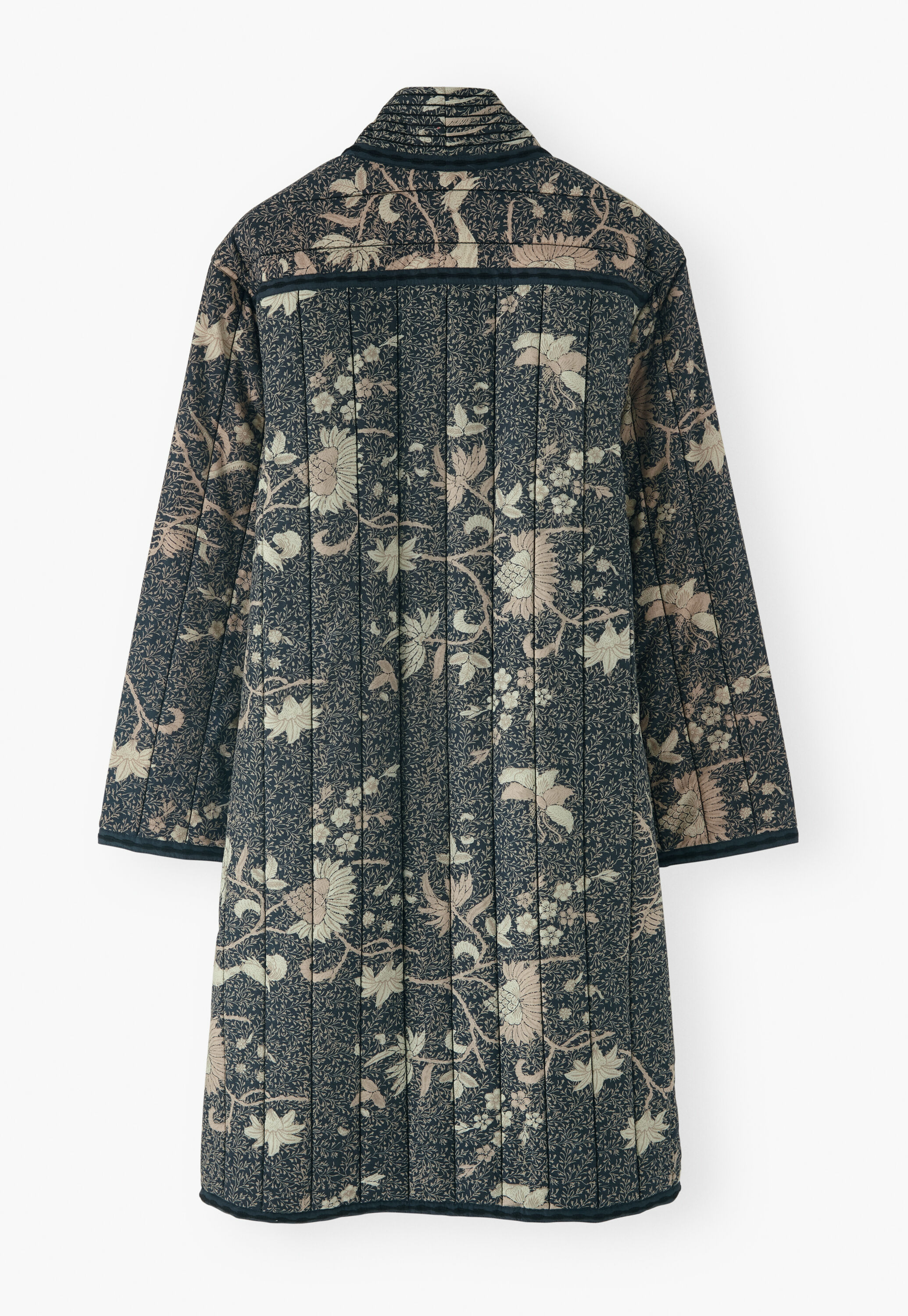 Quilted printed coat