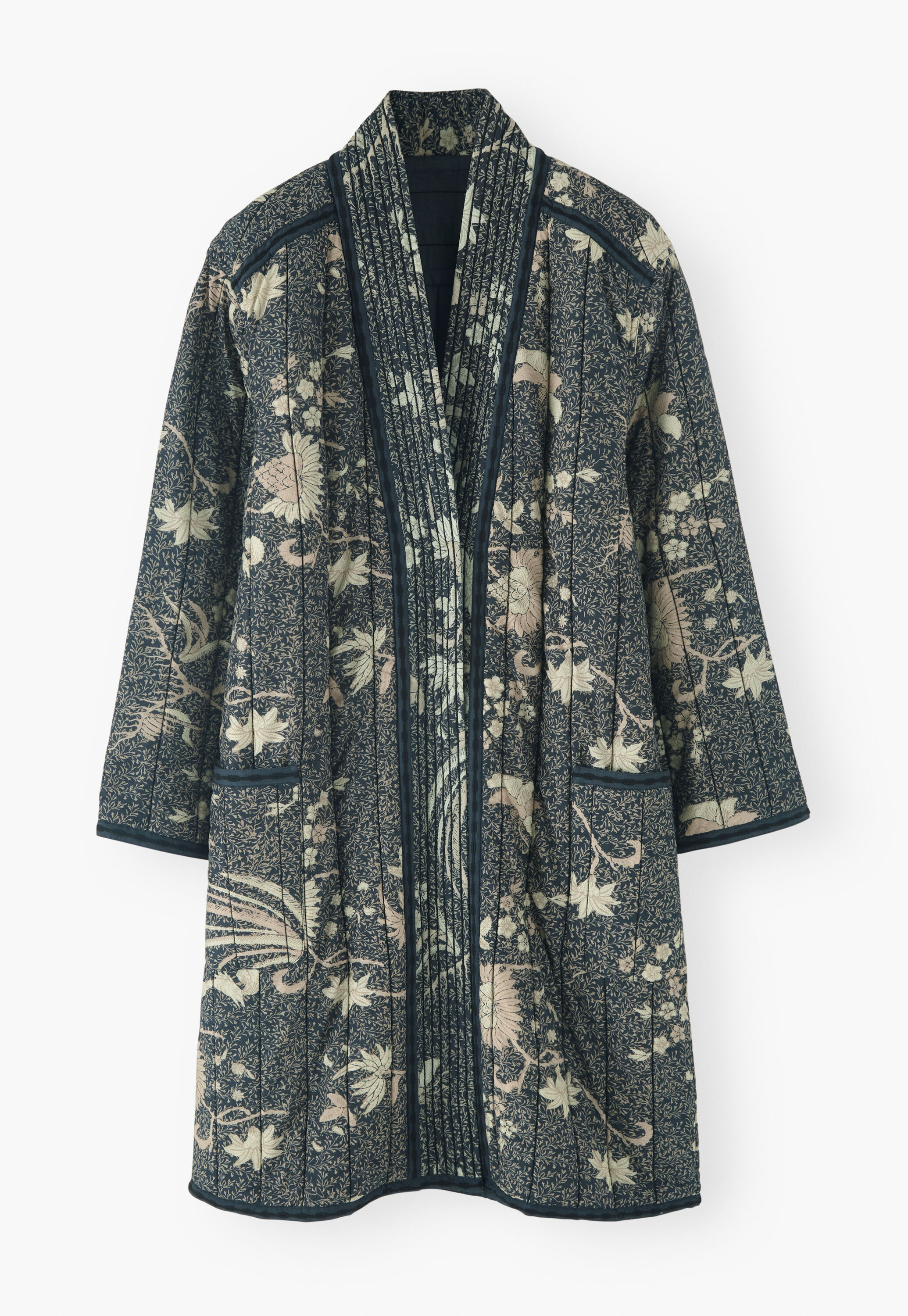 Quilted printed coat