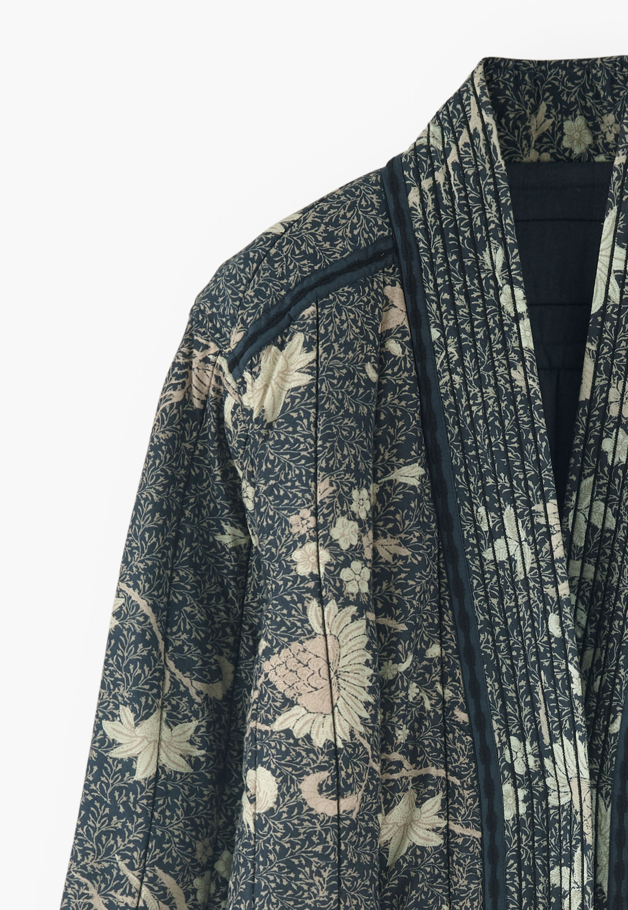Quilted printed coat