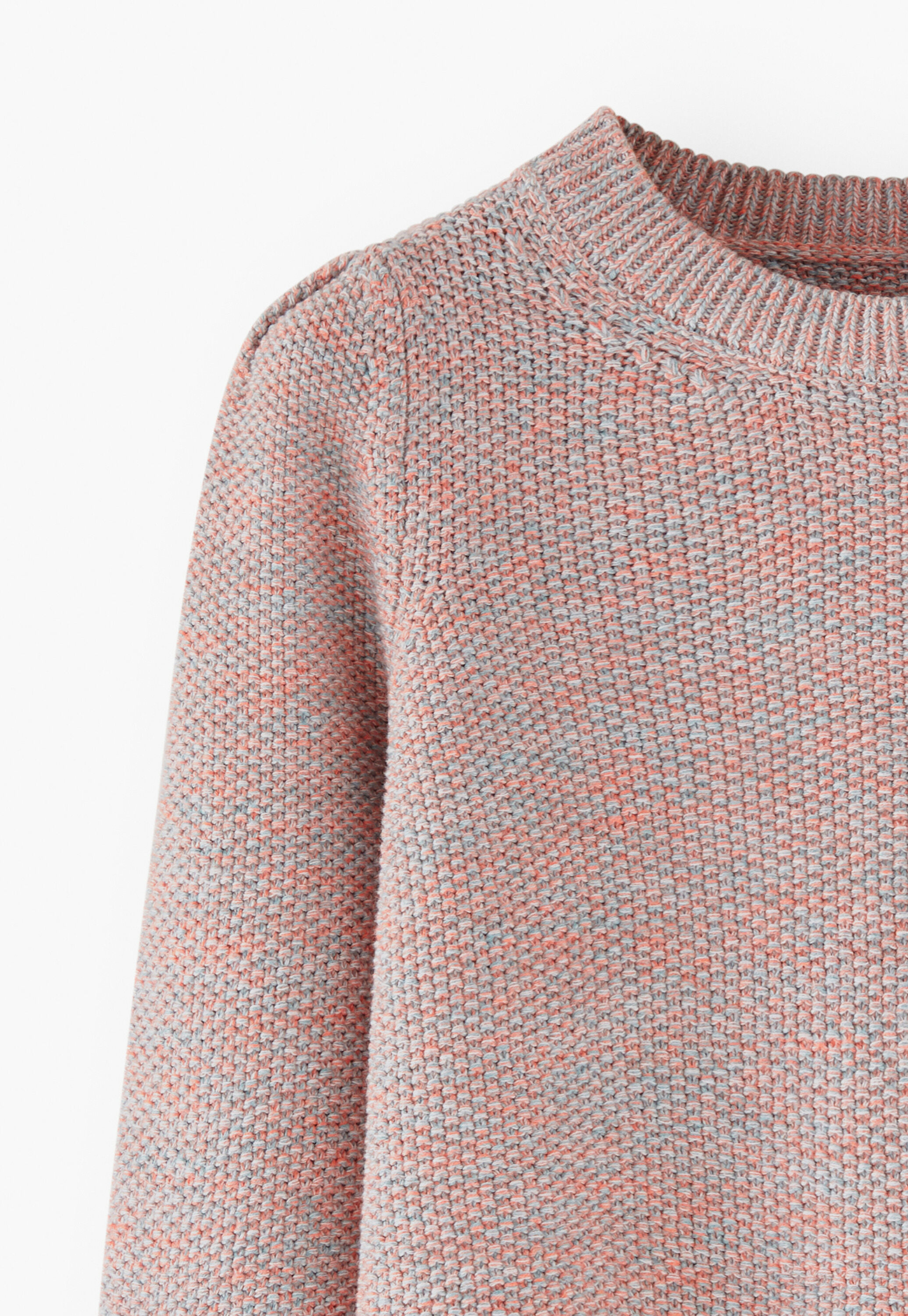 Moss-stitch sweater