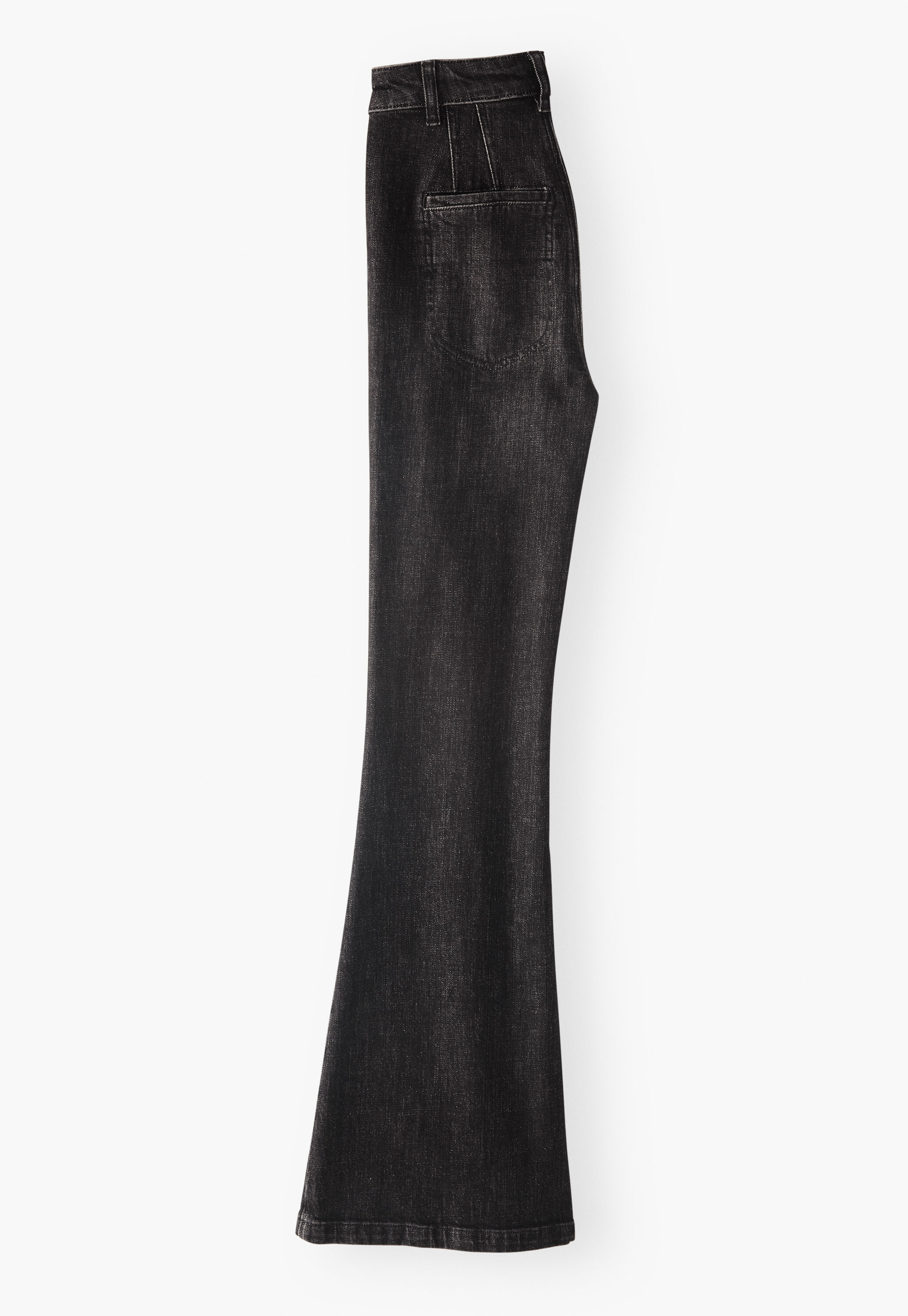 Flared jeans, Black, large