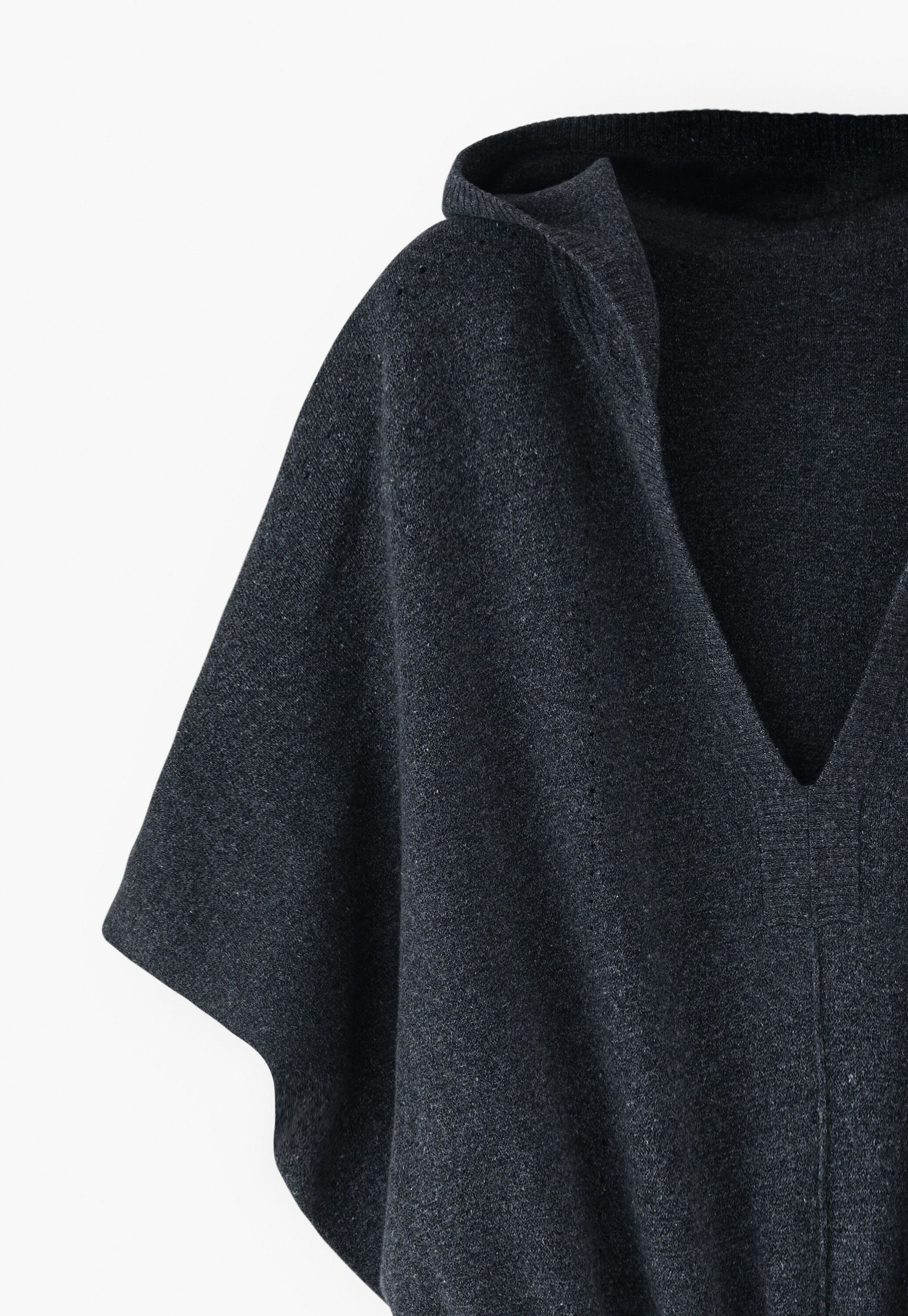Knitted poncho
