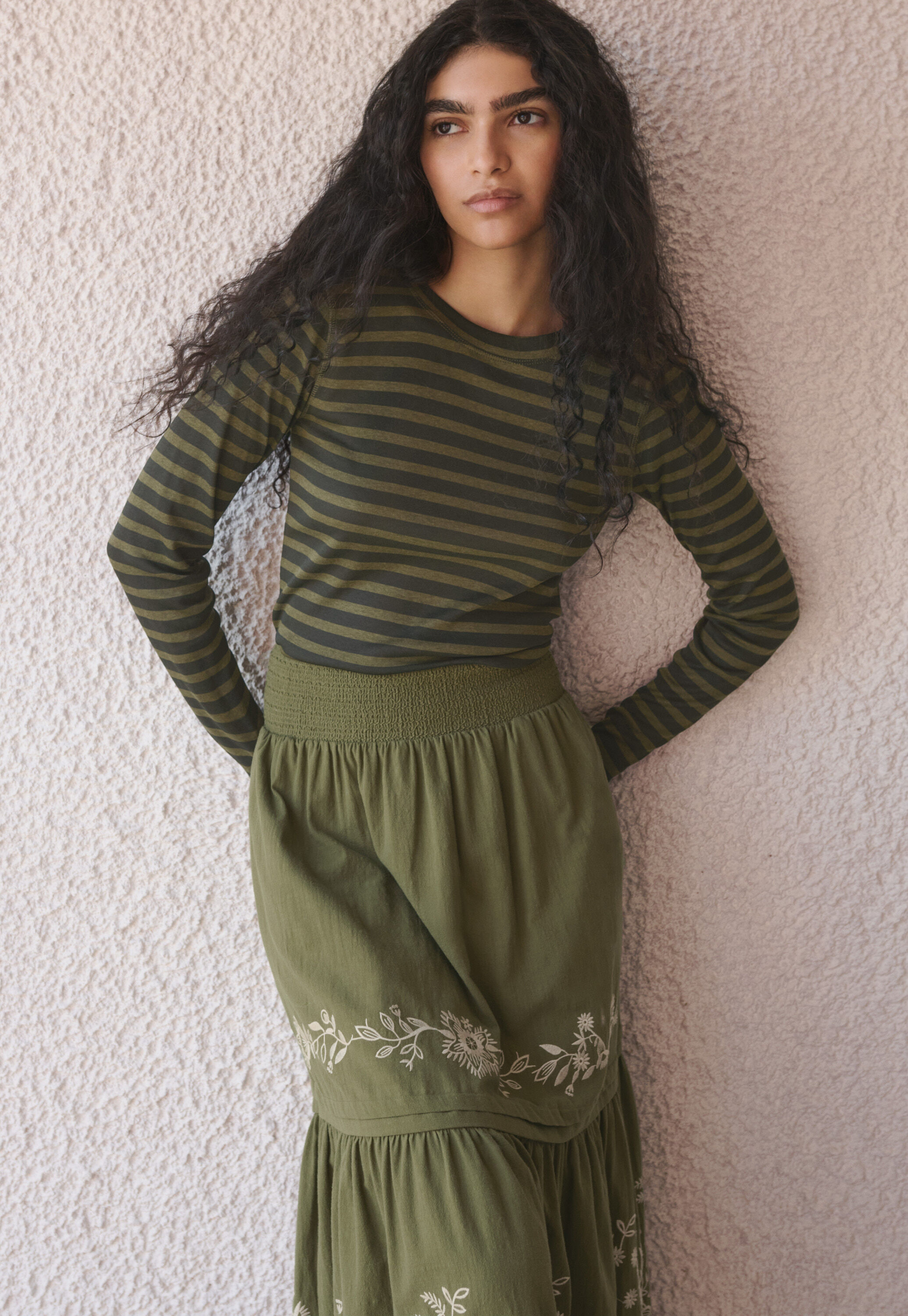 Boucl&eacute; knitted gilet