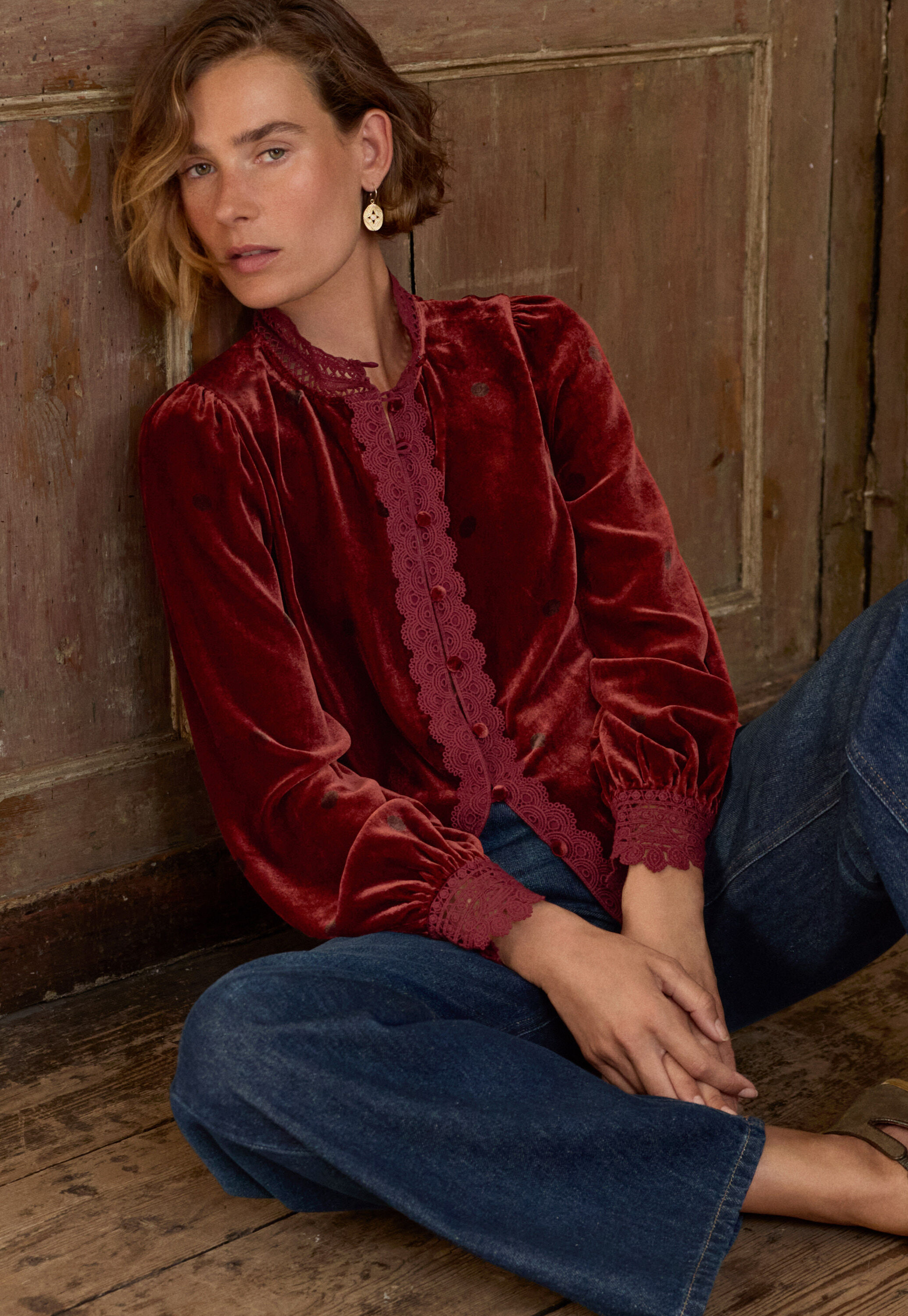 Velvet blouse