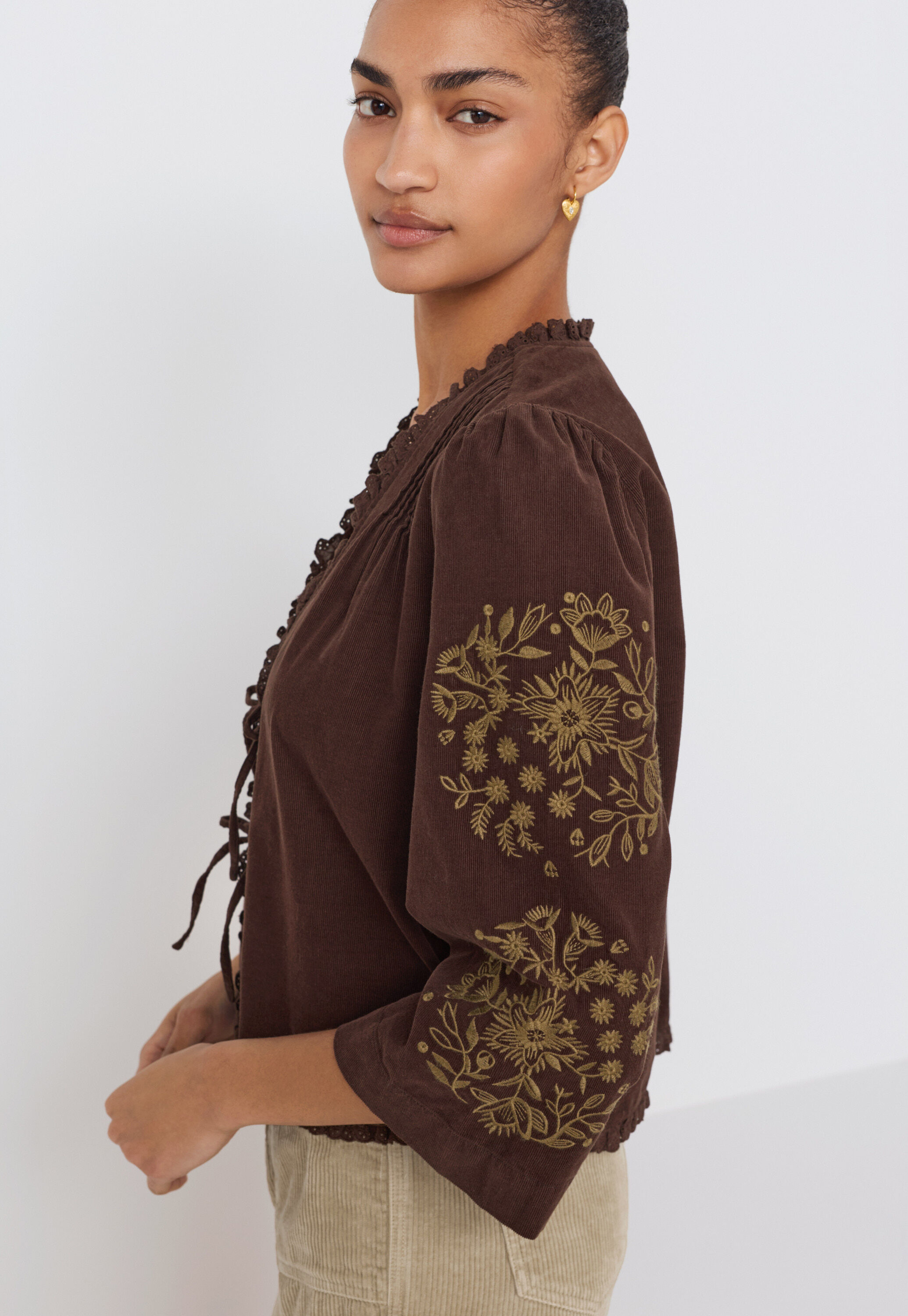 Pintuck blouse