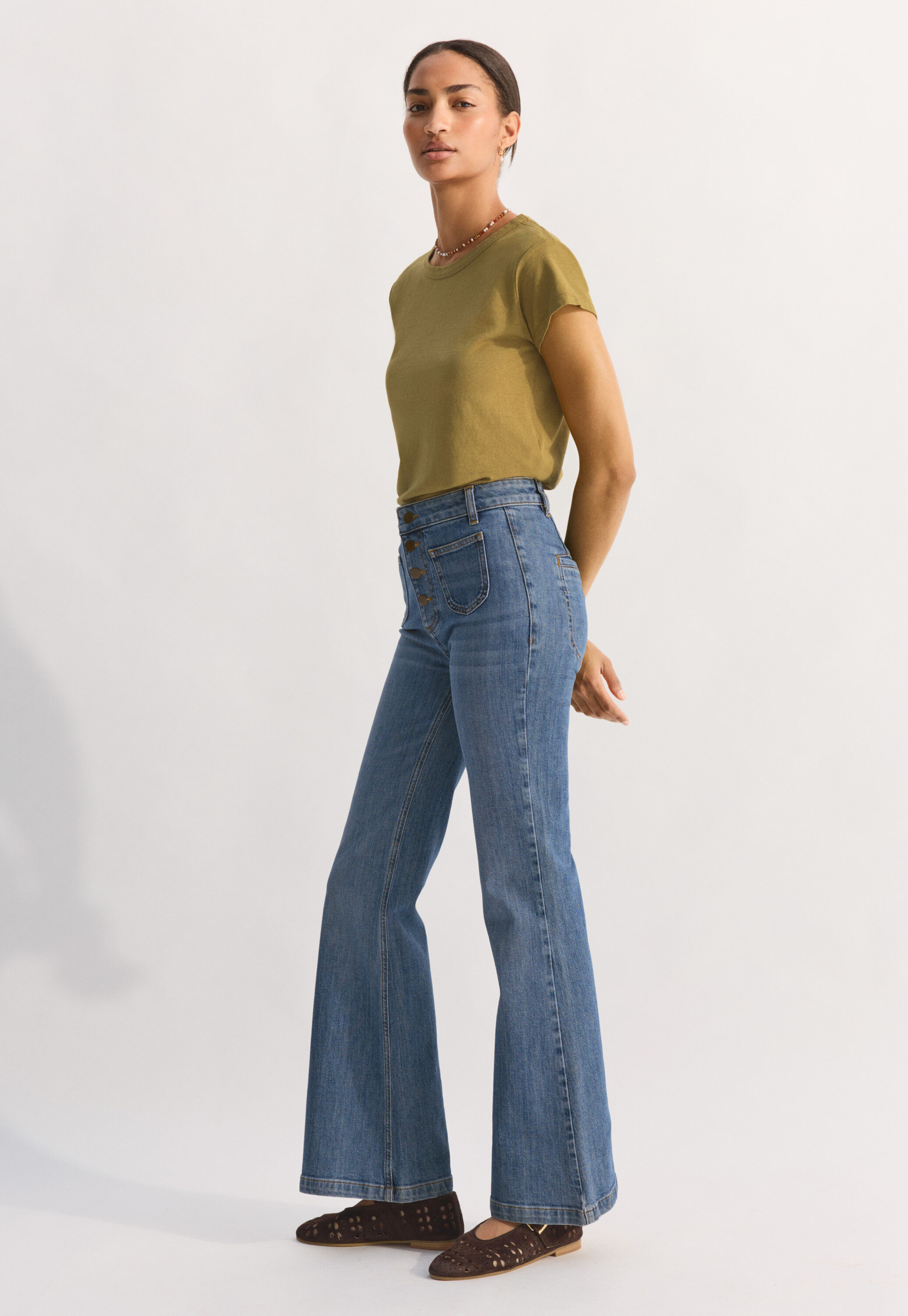 Flared jeans, Pale vintage, large