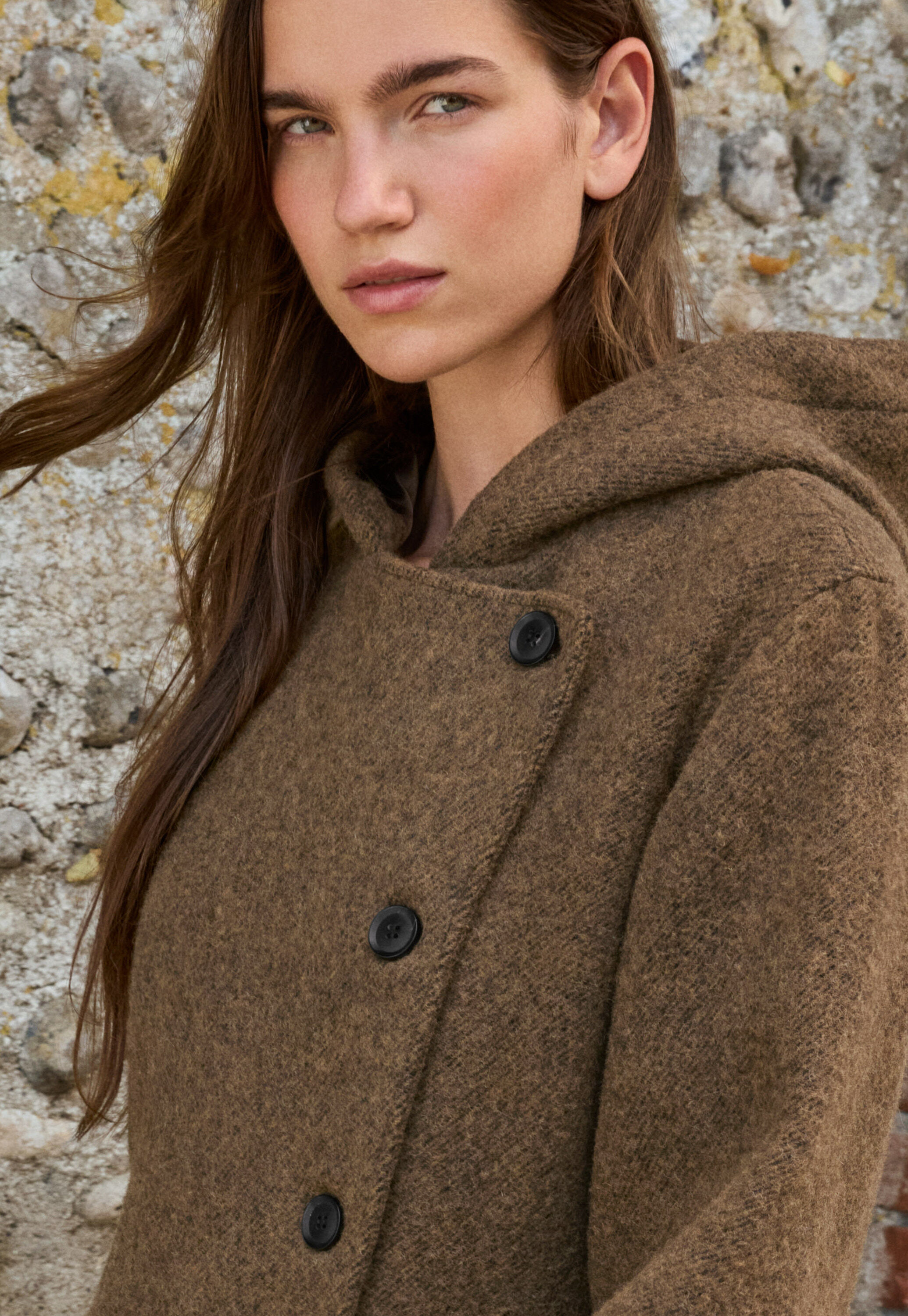Hooded coat